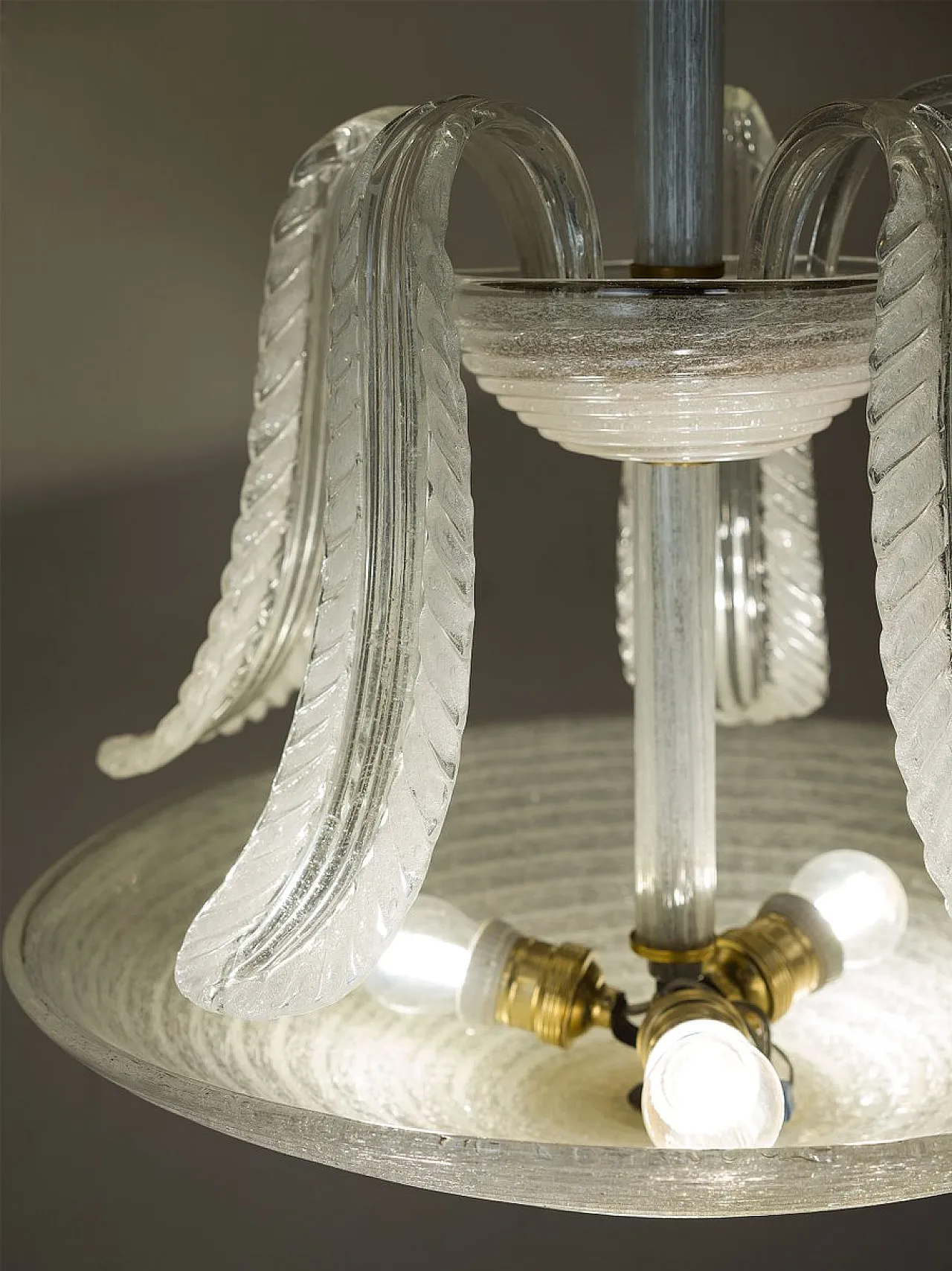 Art Deco Murano glass light from Seguso Vetri Darte, 1930s 6