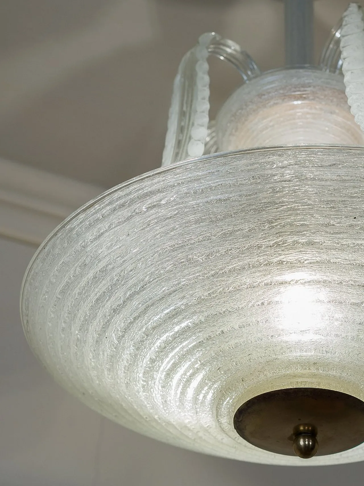 Art Deco Murano glass light from Seguso Vetri Darte, 1930s 7