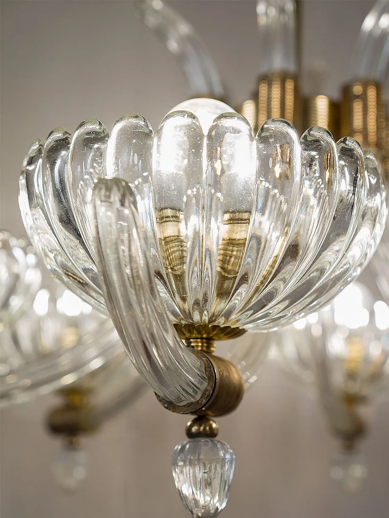 Murano glass chandelier, 1940s 7