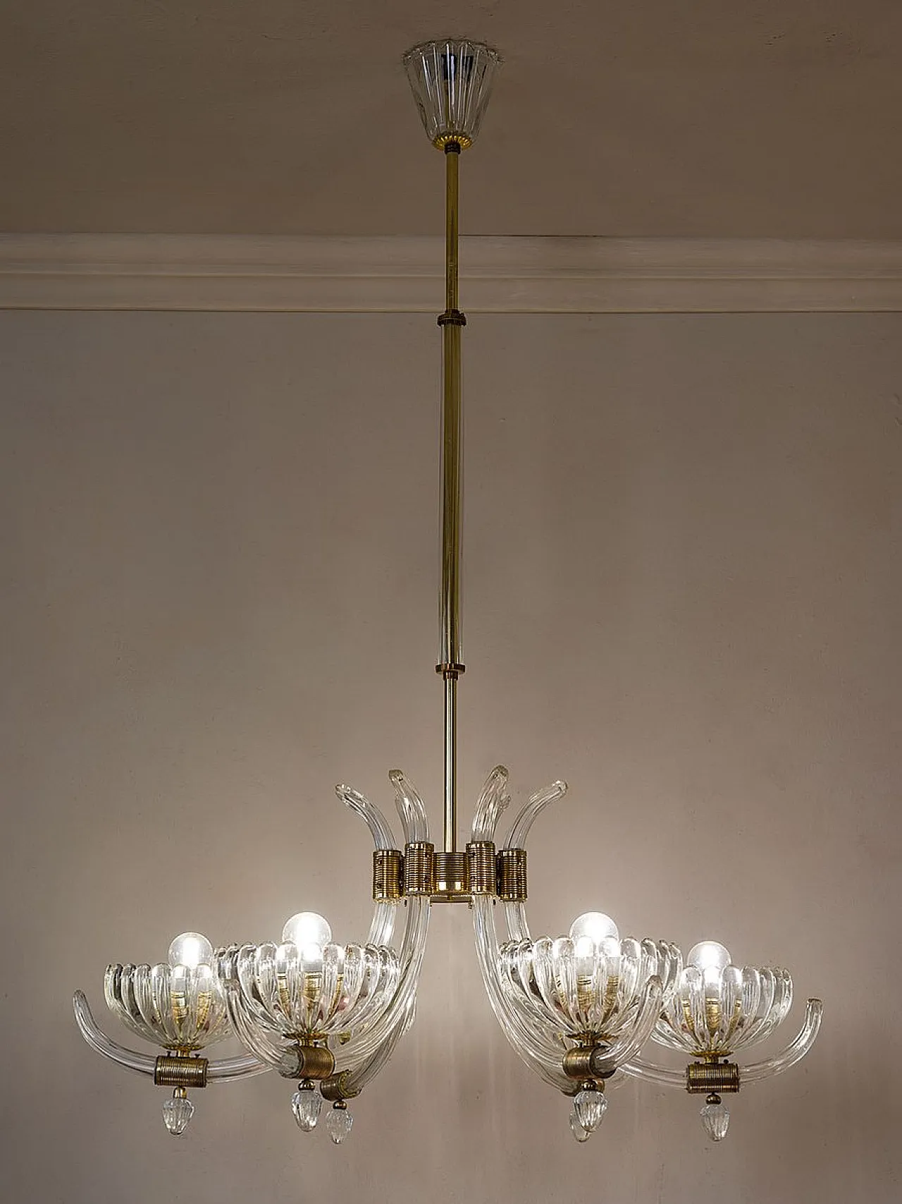 Murano glass chandelier, 1940s 8