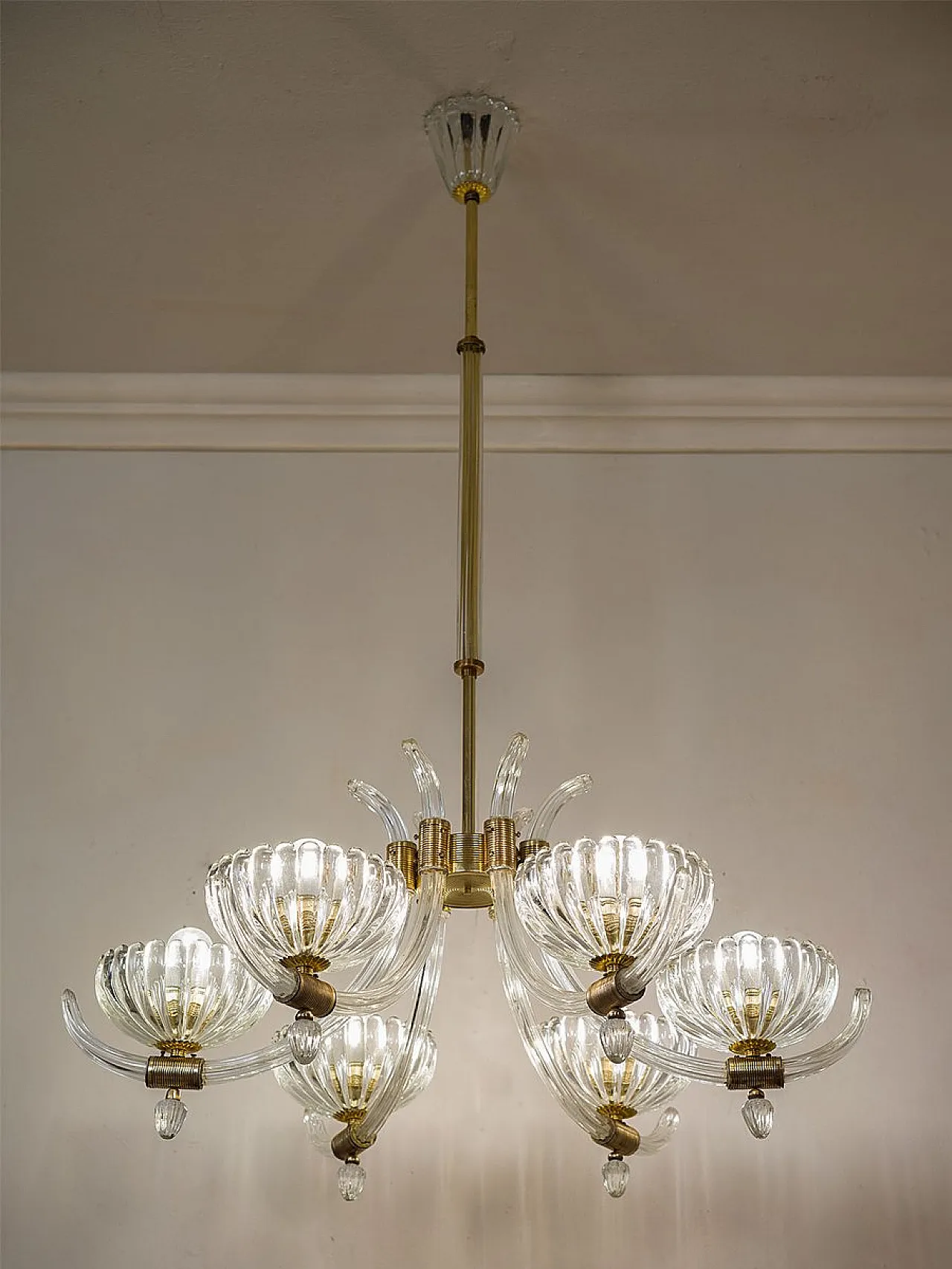 Murano glass chandelier, 1940s 10