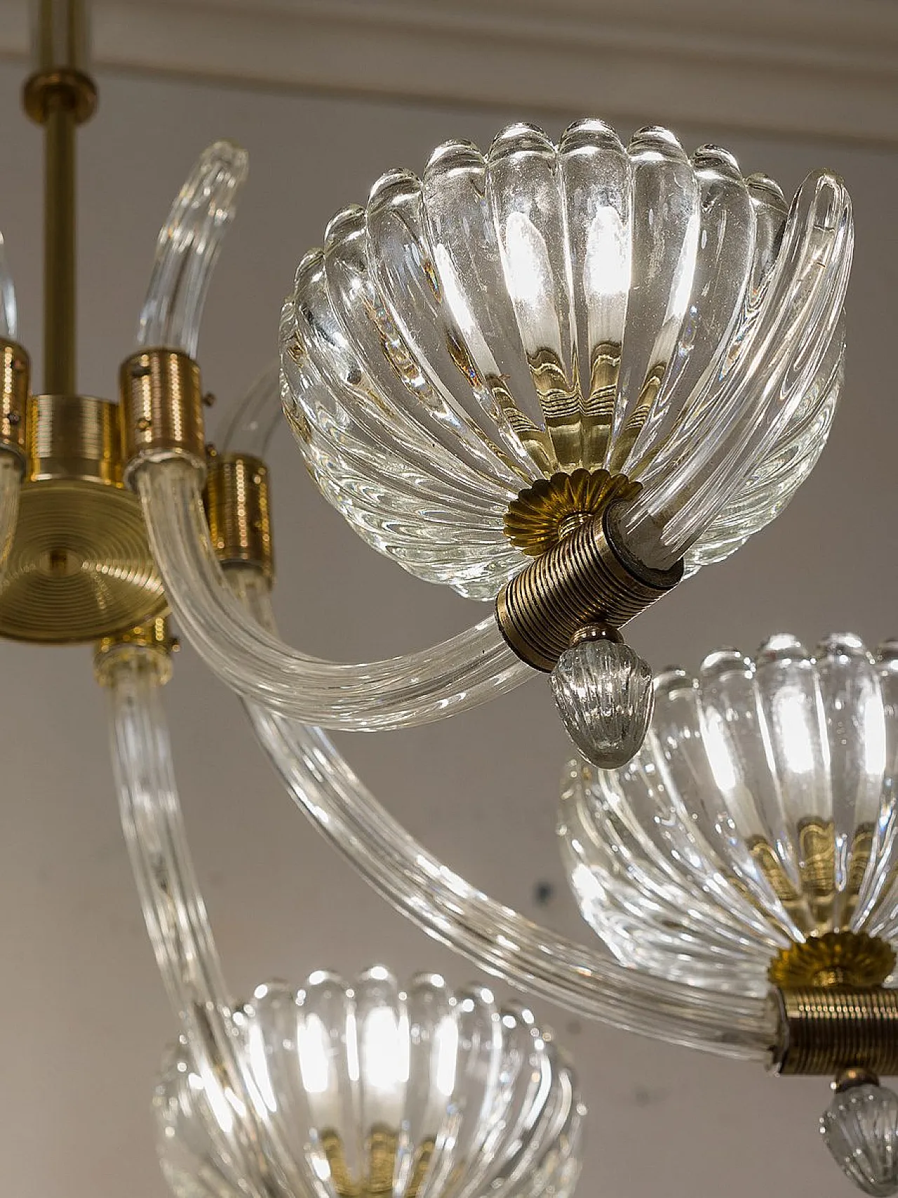 Murano glass chandelier, 1940s 12