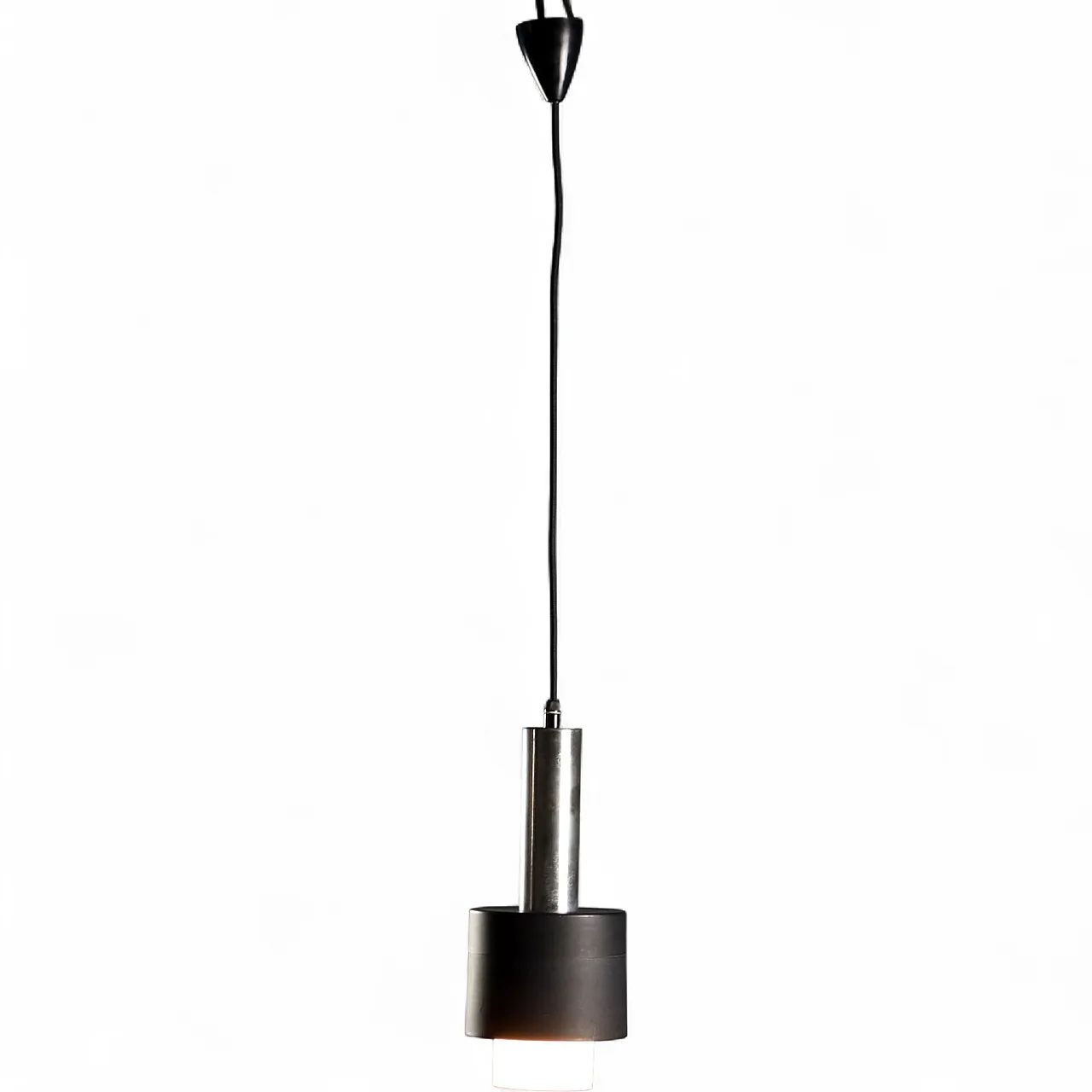 Lampadario in vetro e alluminio, anni '60 9