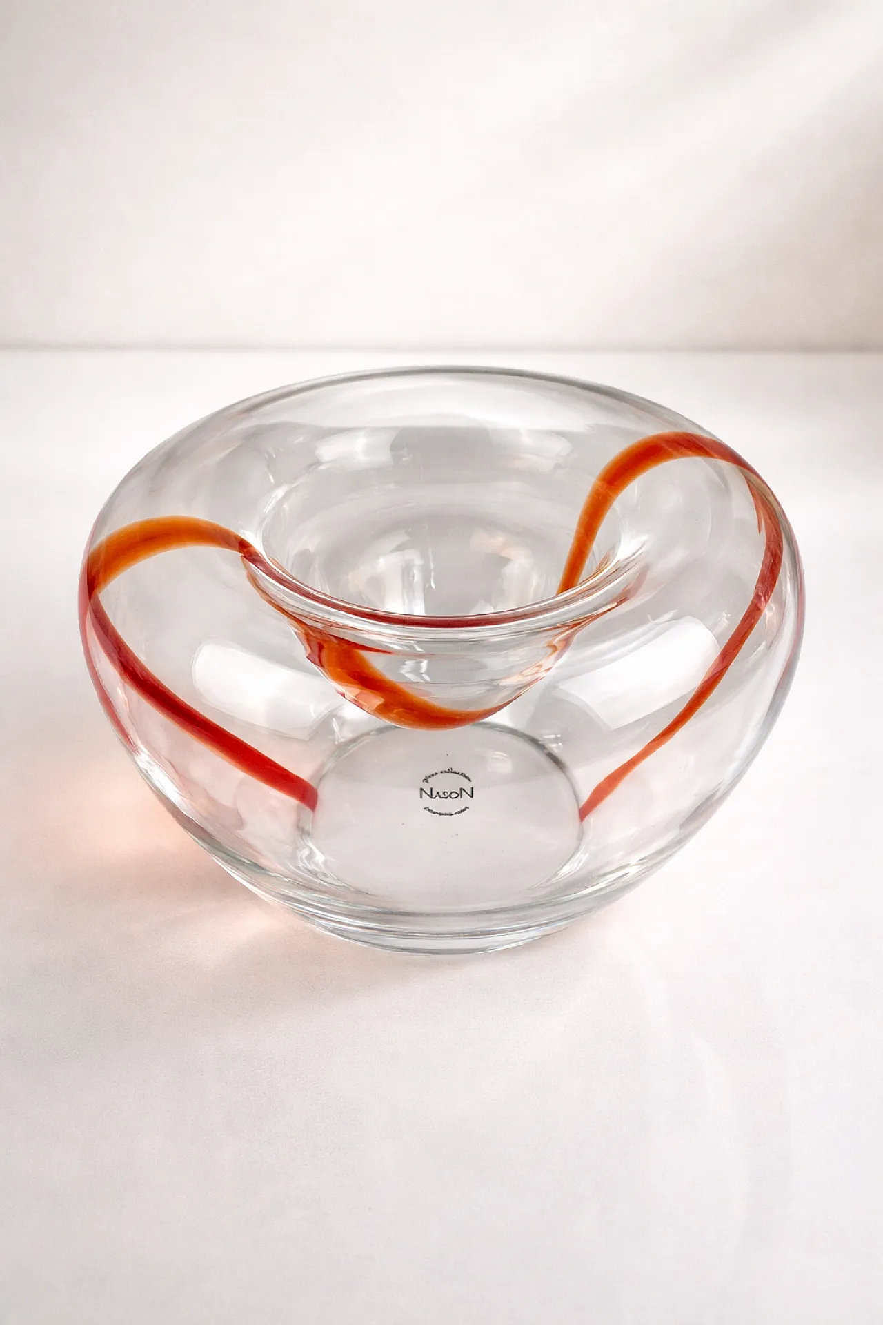 Onda Murano Glass Vase by Carlo Nason Signed Art Glass, 2000s 4