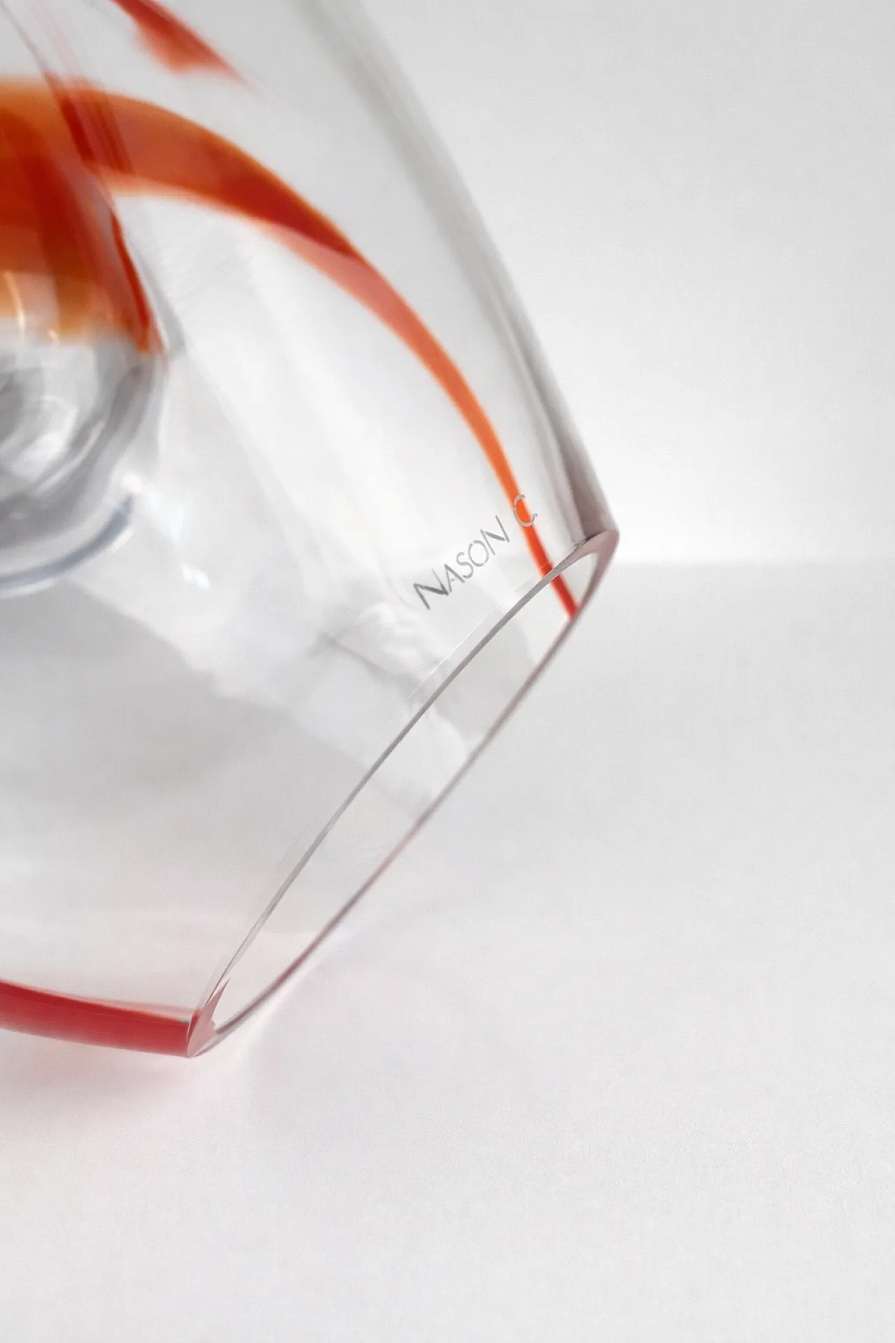 Onda Murano Glass Vase by Carlo Nason Signed Art Glass, 2000s 5