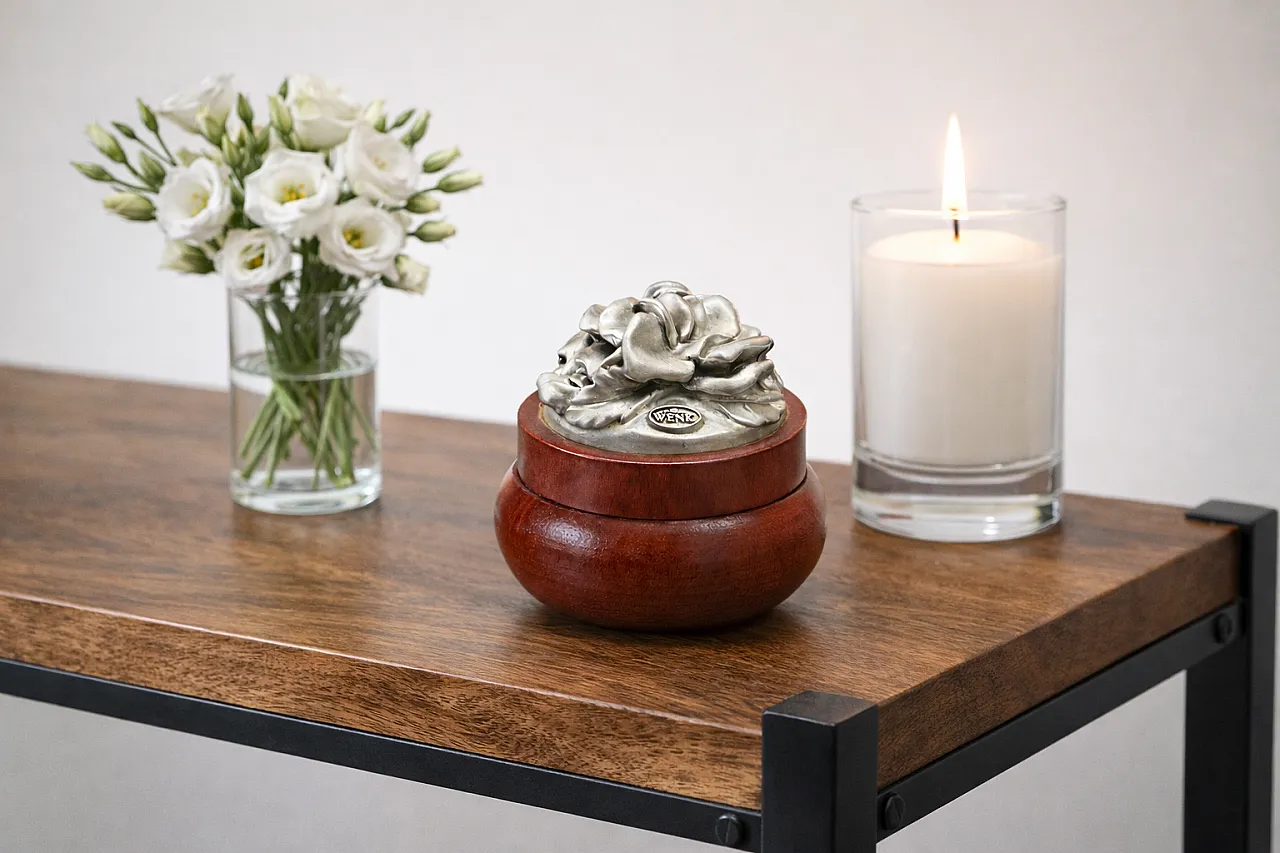 Silver Overlay Jewelry Box Rose Motif Trinket Box, 50s 1