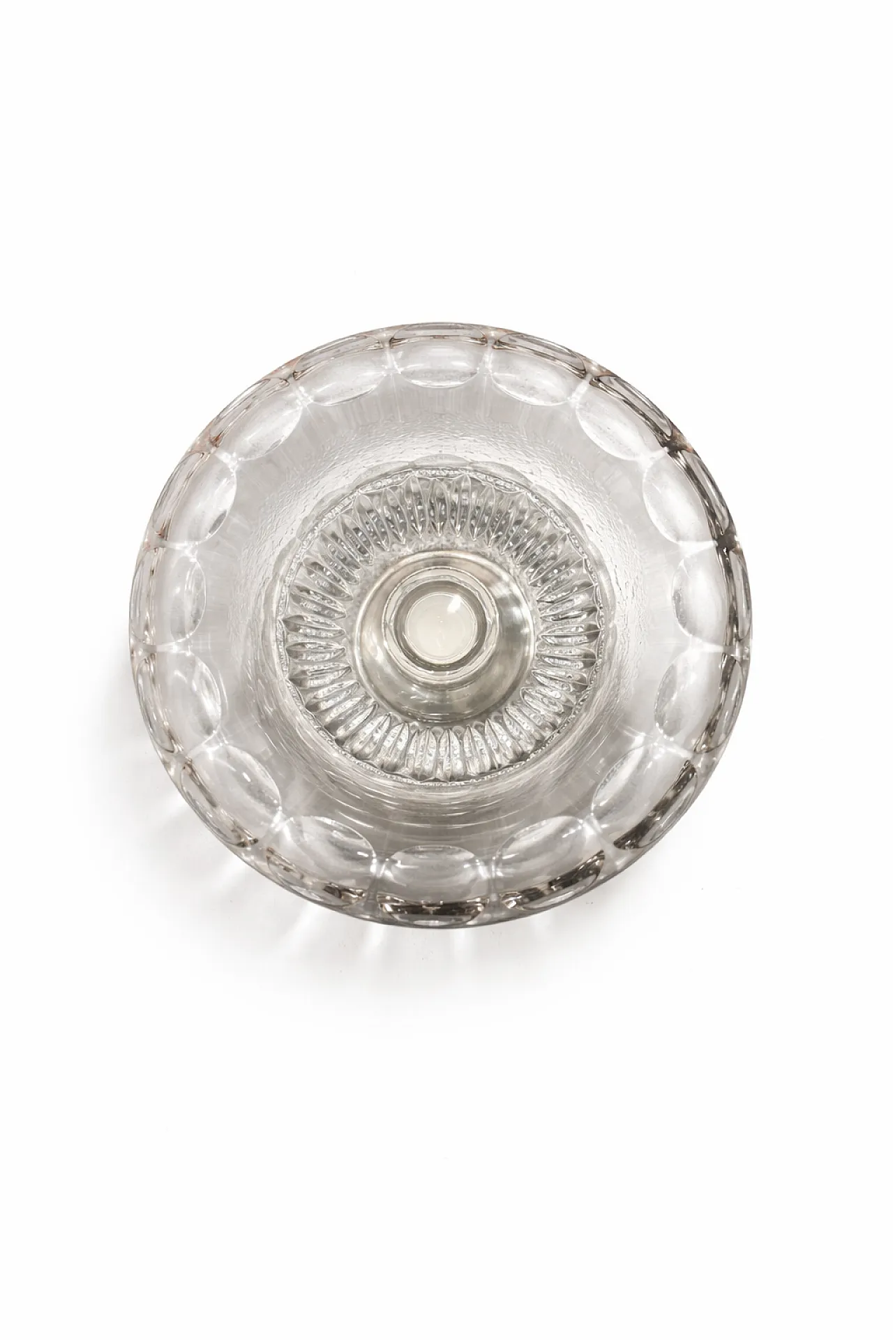 Dutch Silver & Cut Crystal Centerpiece by Cornelis J. Stock, 50s 4