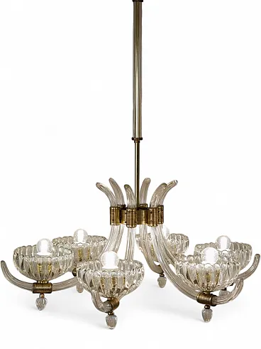 Murano glass chandelier, 1940s