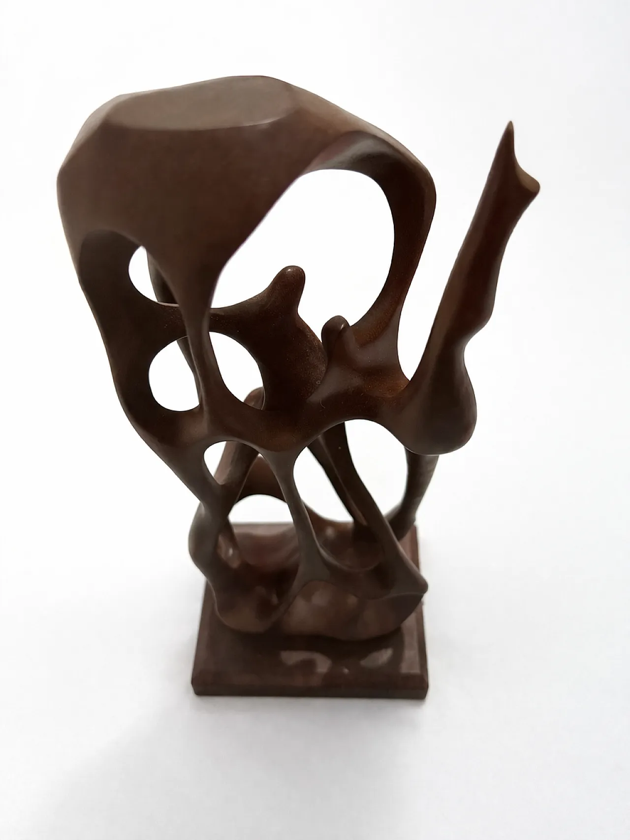 Abstract Wood Sculpture Hand Carved Organic Art, 70s 4