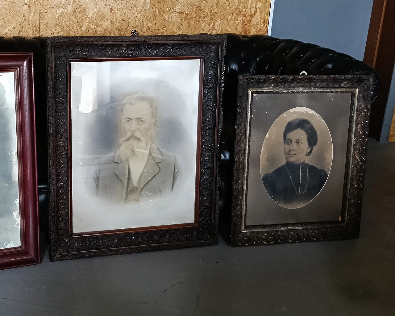 3 fotografie con cornice, anni '20 3