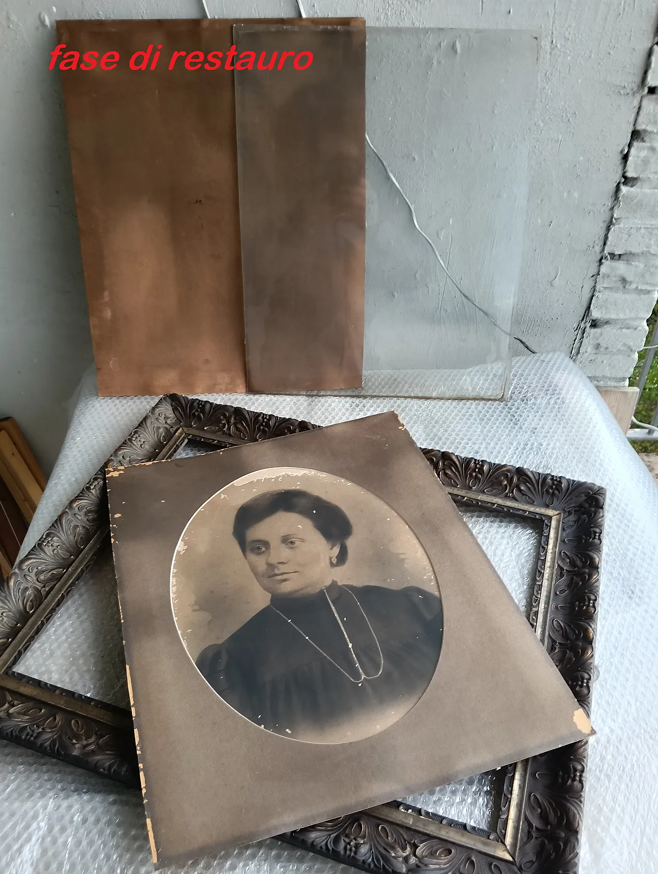 3 fotografie con cornice, anni '20 10