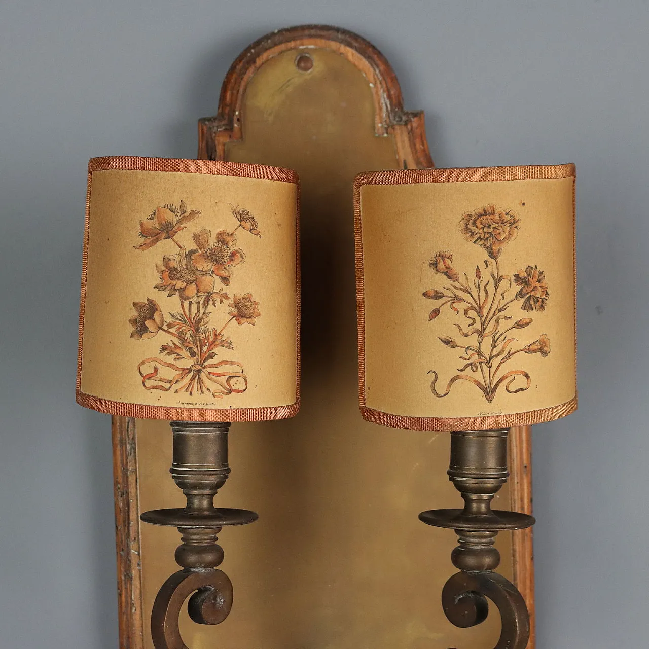 Coppia di applique in bronzo e metallo, '900 3