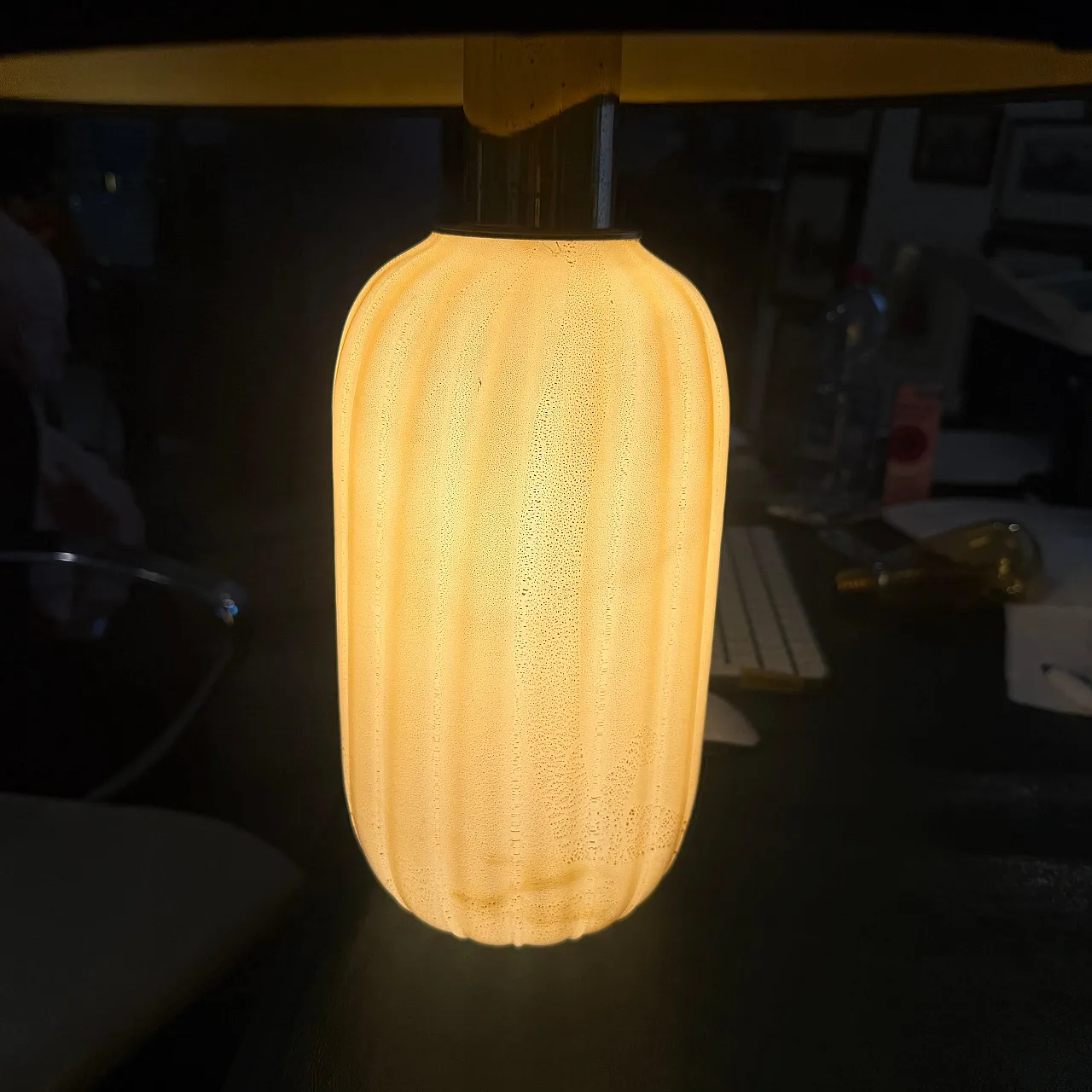 Pair of Murano glass table lamps by Signoretti Murano, 1980s 3