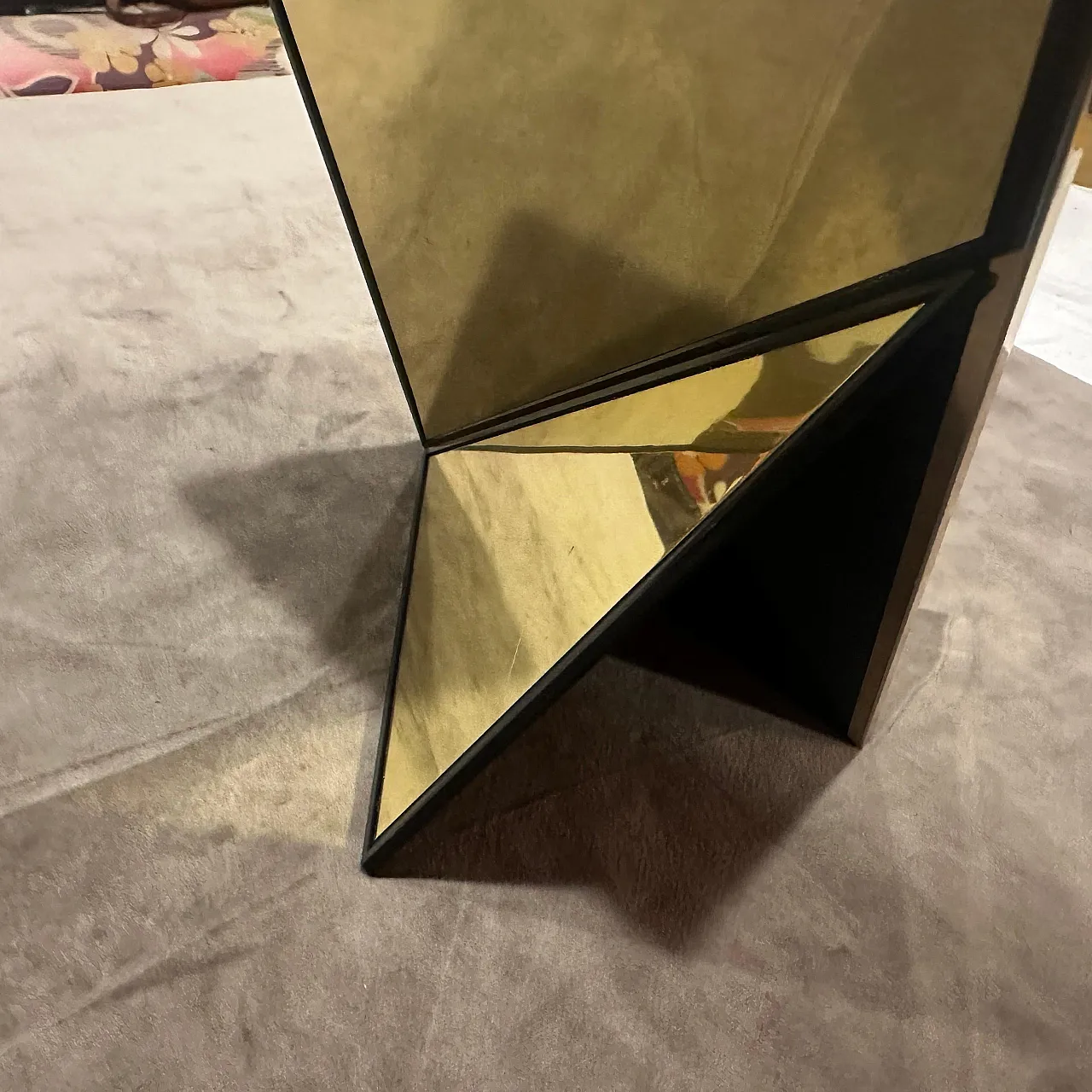 Brass and cream lacquered metal picture frame, 1970s 7