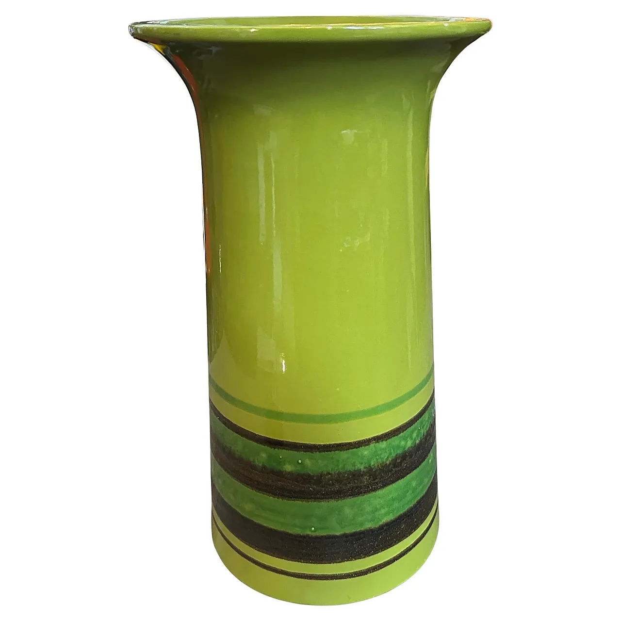 Avobin ceramic huge base, hand-painted 1970s 1