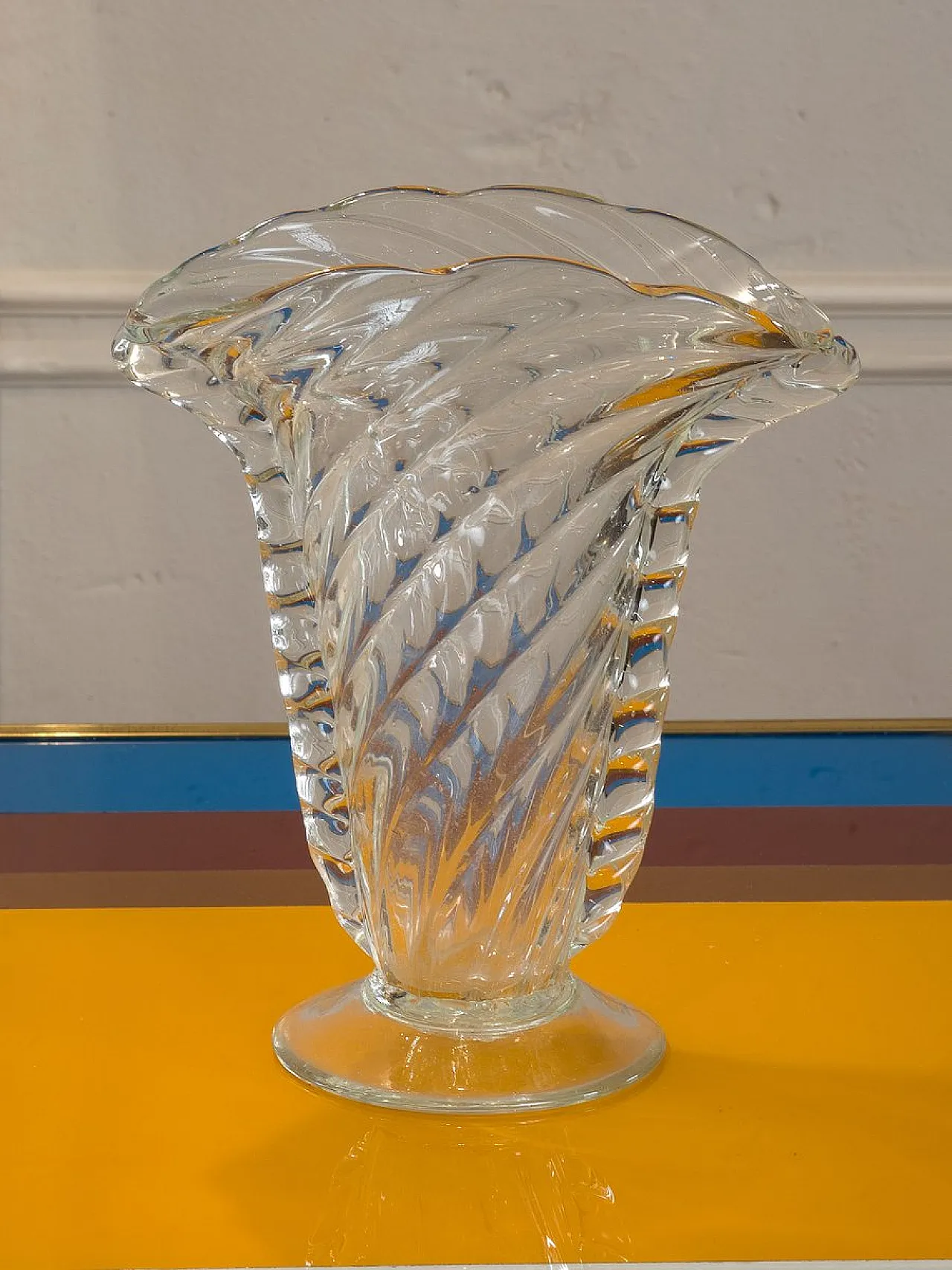 Murano blown glass vase, 1940s 1