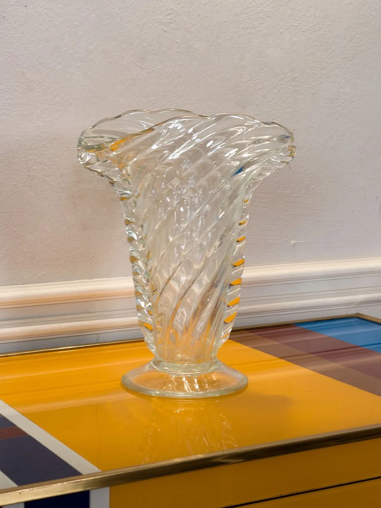 Murano blown glass vase, 1940s 2