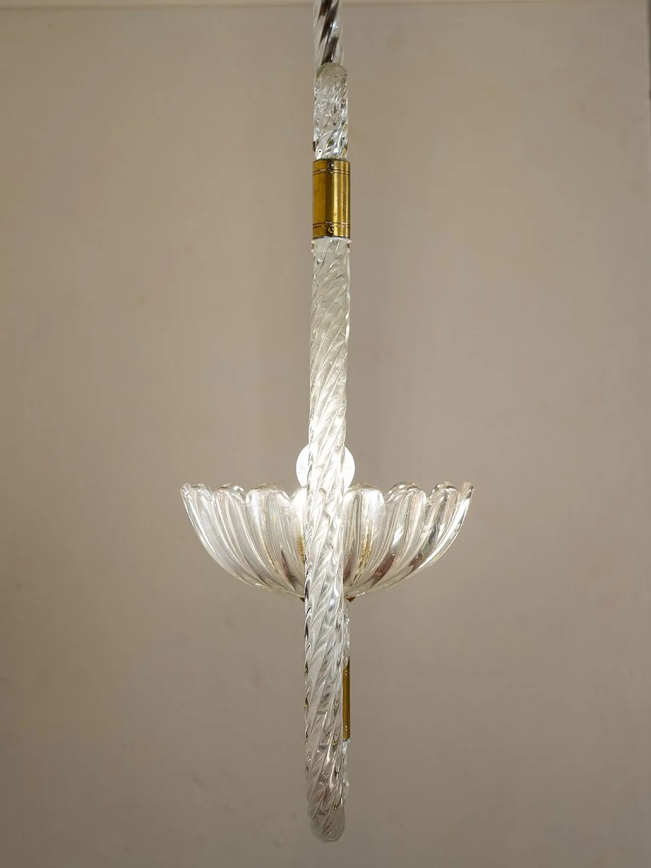 Art Deco Murano glass pendant light by Ercole Barovier, 1930s 4