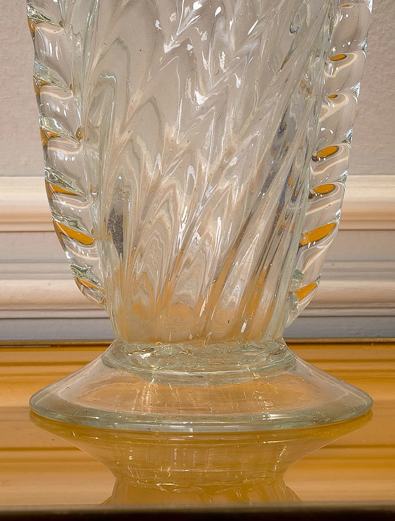 Murano blown glass vase, 1940s 6