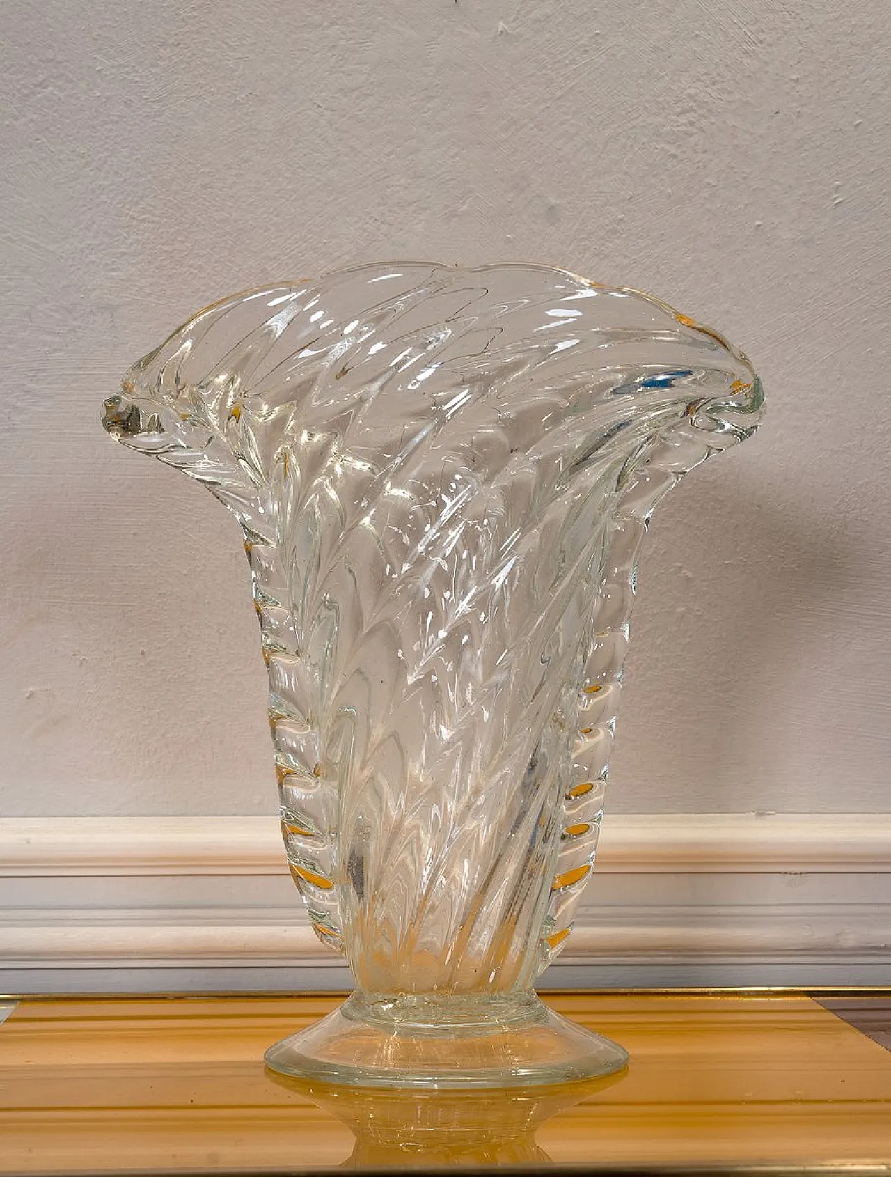 Murano blown glass vase, 1940s 9