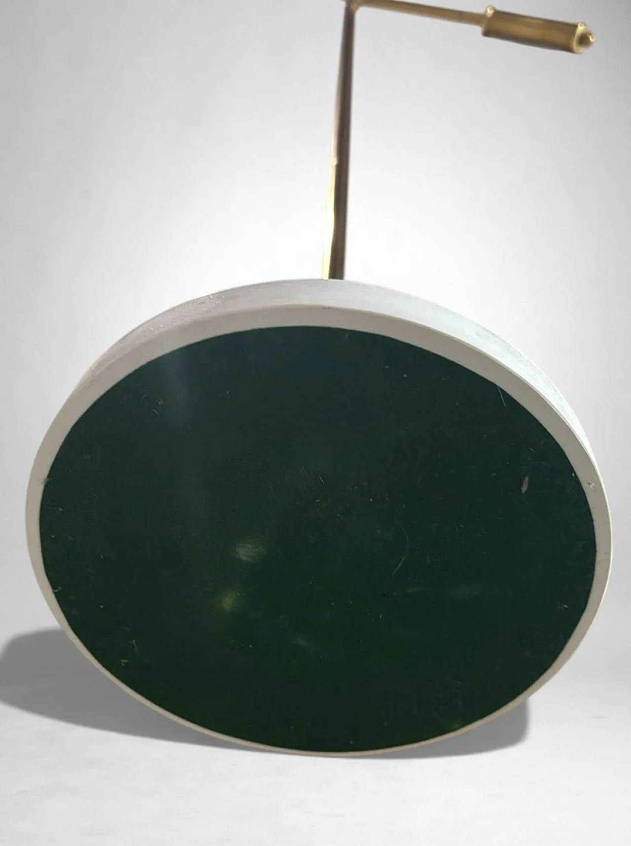 Lampada da terra regolabile in ottone con base in pietra, '900 17