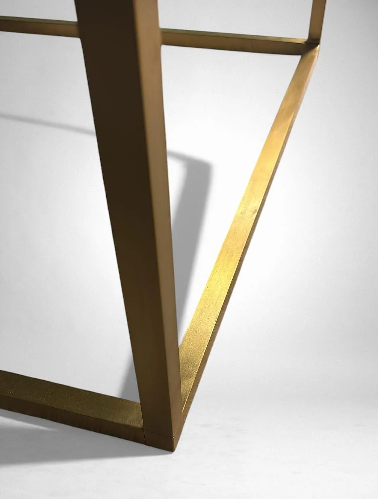 Willy Rizzo style brass and smoked glass coffee table, 20th century 13