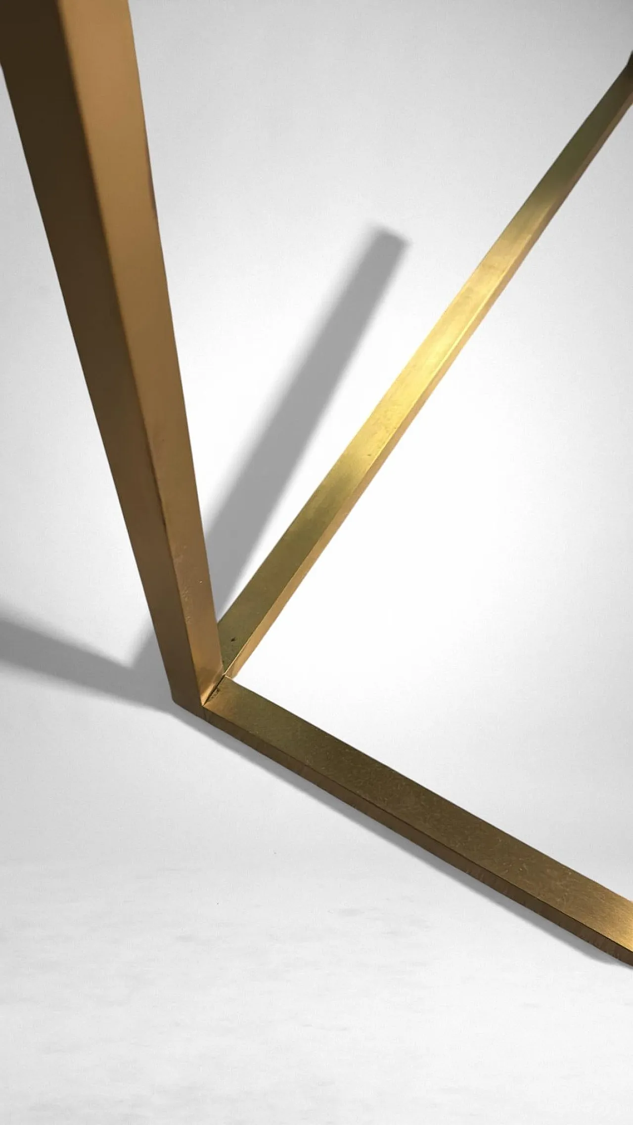 Willy Rizzo style brass and smoked glass coffee table, 20th century 14