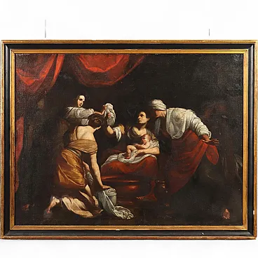 The Birth of the Virgin Mary, oil on canvas, 16th century