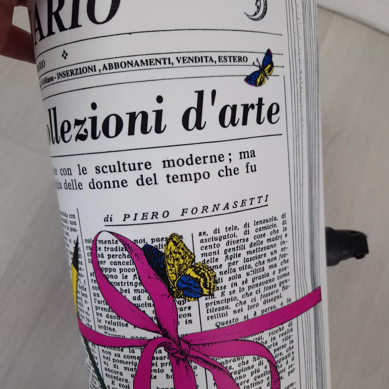 Pair of table lamps L'immaginario by Fornasetti, 90s 8