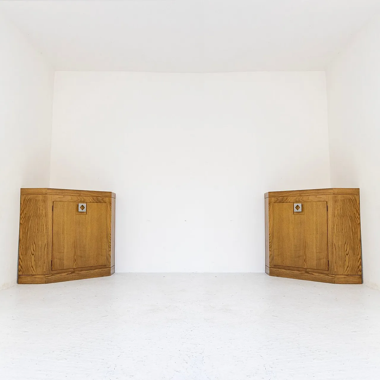 Pair of ash corner furniture, 1950s 7