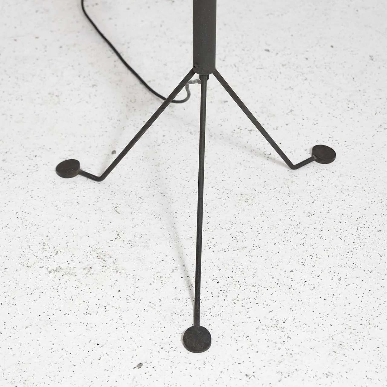 Floor lamp in glass and metal from Veart, 1980s 3