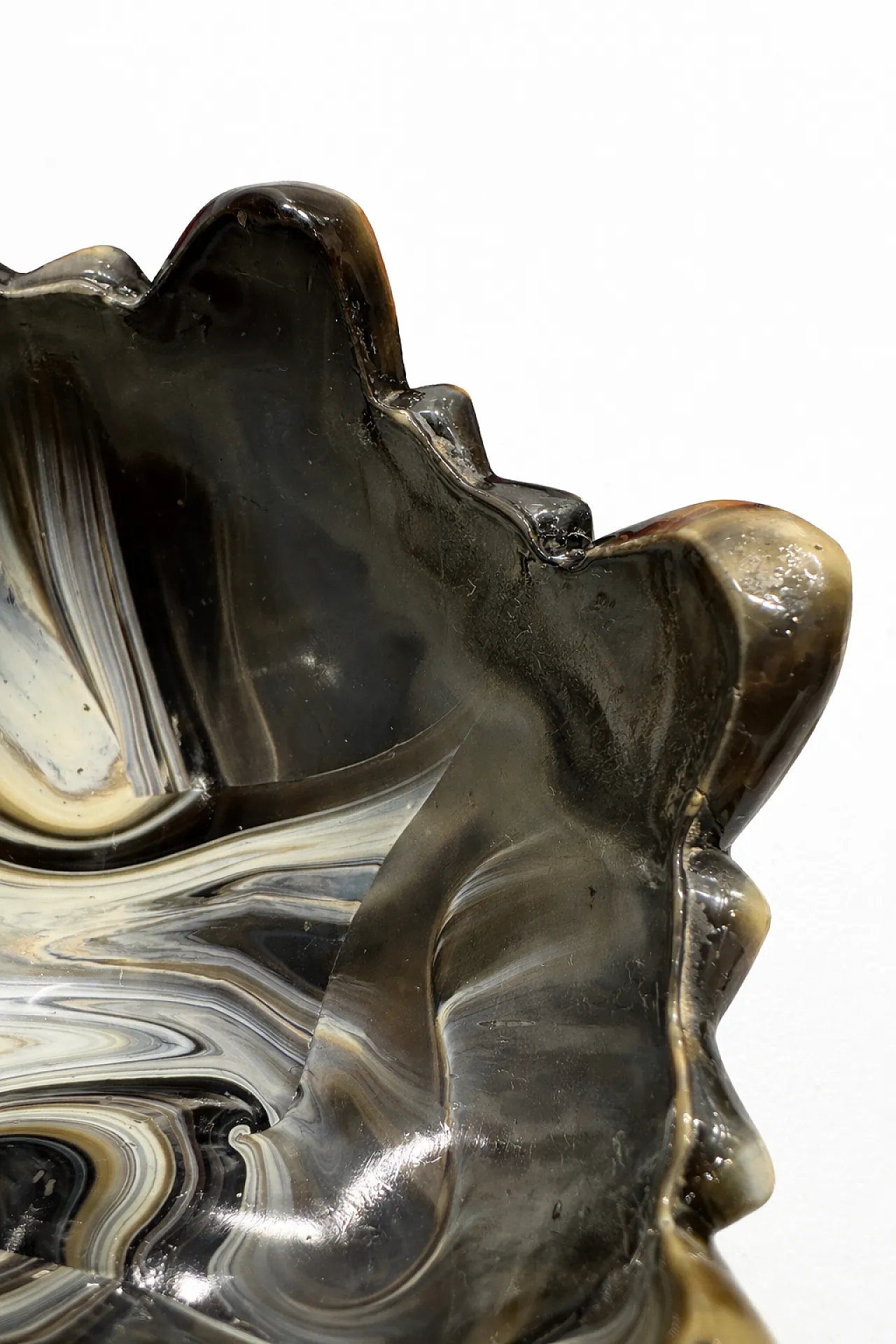 Art Deco Onyx Glass Centerpiece Bowl by STS Abel Zagreb, 1930s 7