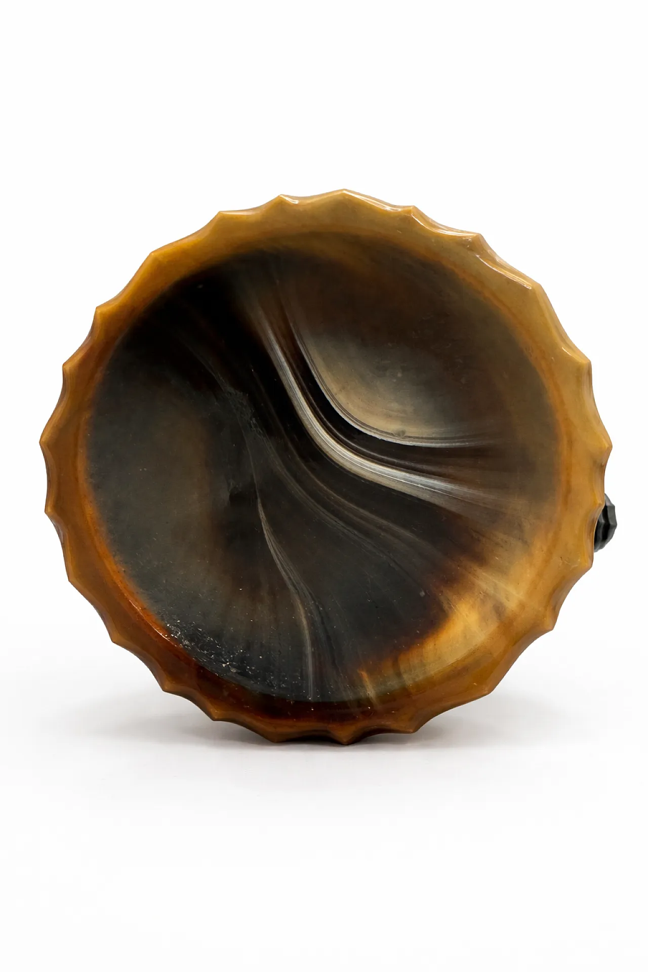 Art Deco Onyx Glass Centerpiece Bowl by STS Abel Zagreb, 1930s 8