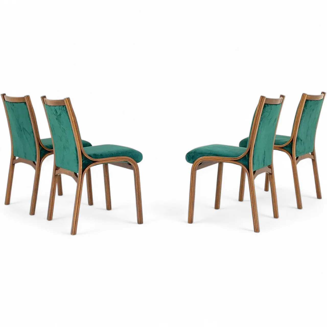 4 Cavour chairs by Gregotti, Meneghetti and Stoppino for SIM, 1960s 8