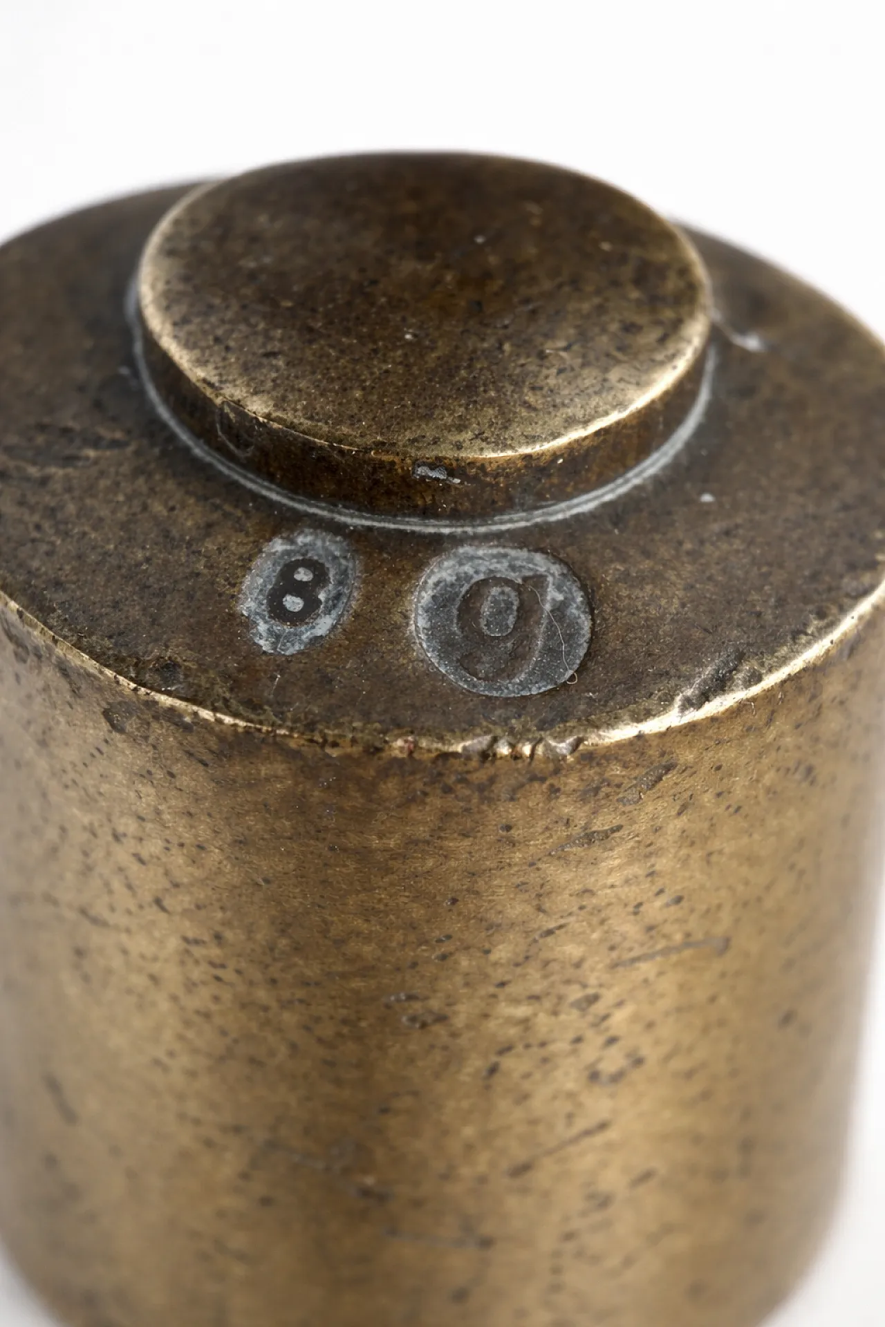 German Letter Scale by Drgm with Brass Weights Set, Early 20th c. 8