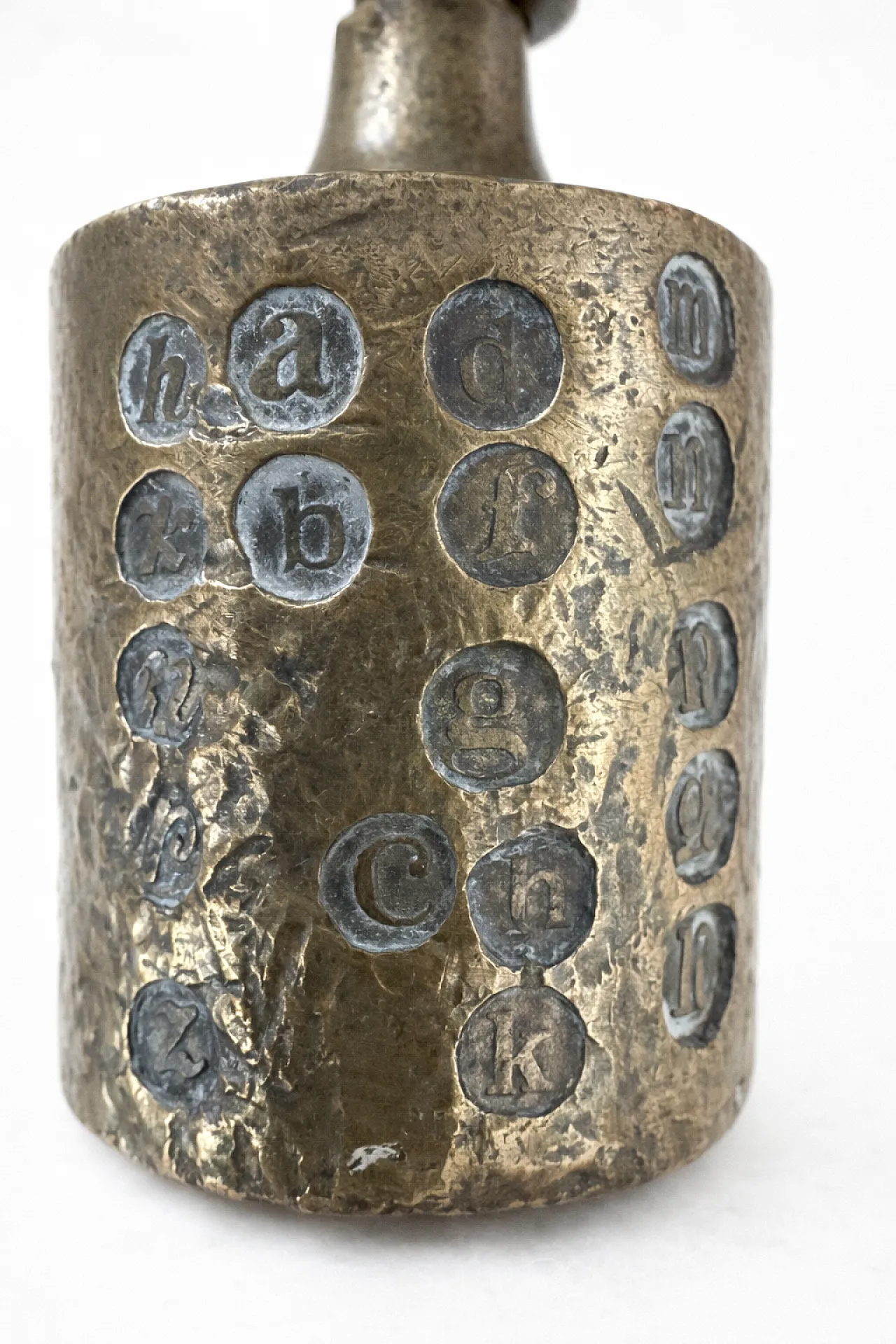 German Letter Scale by Drgm with Brass Weights Set, Early 20th c. 9