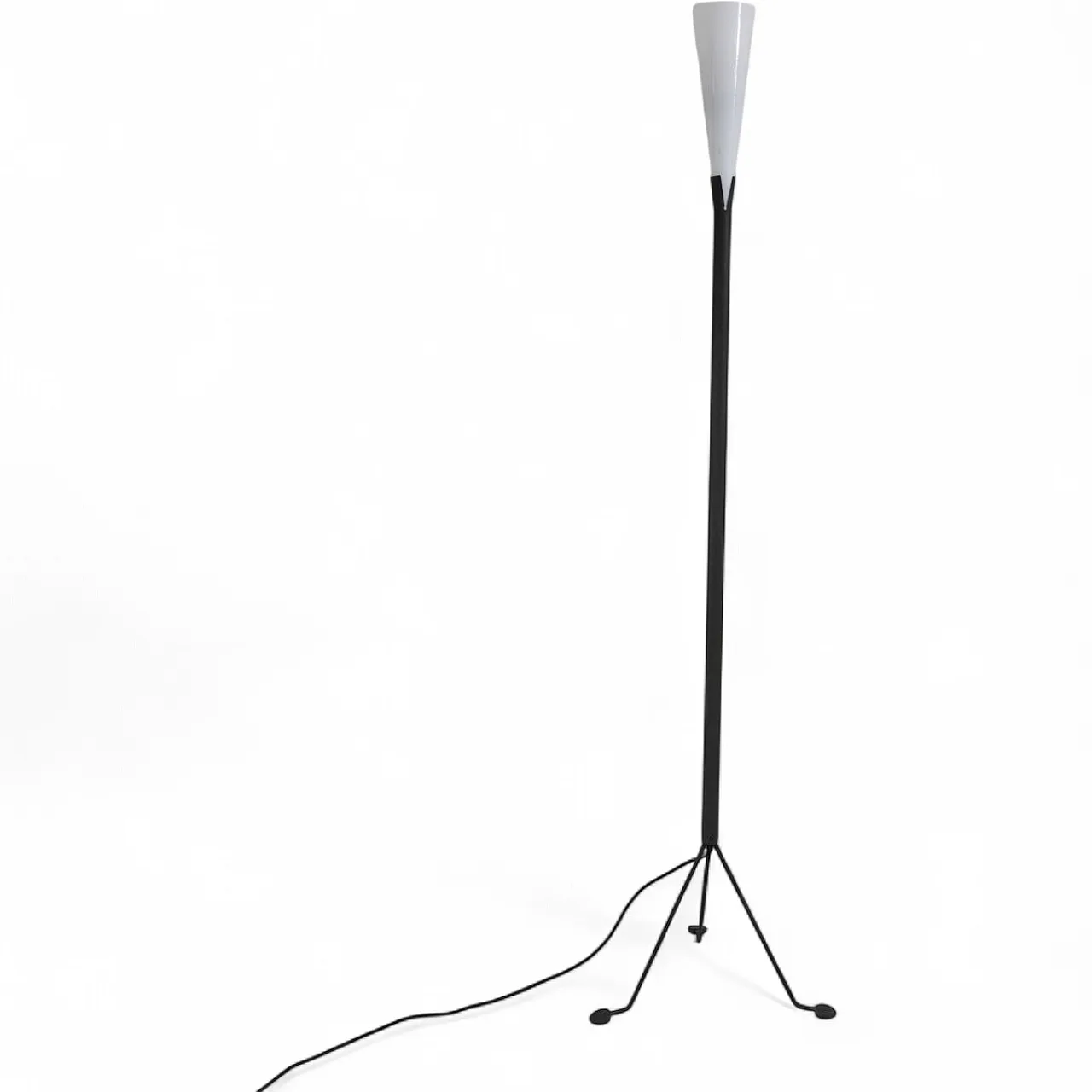 Floor lamp in glass and metal from Veart, 1980s 9
