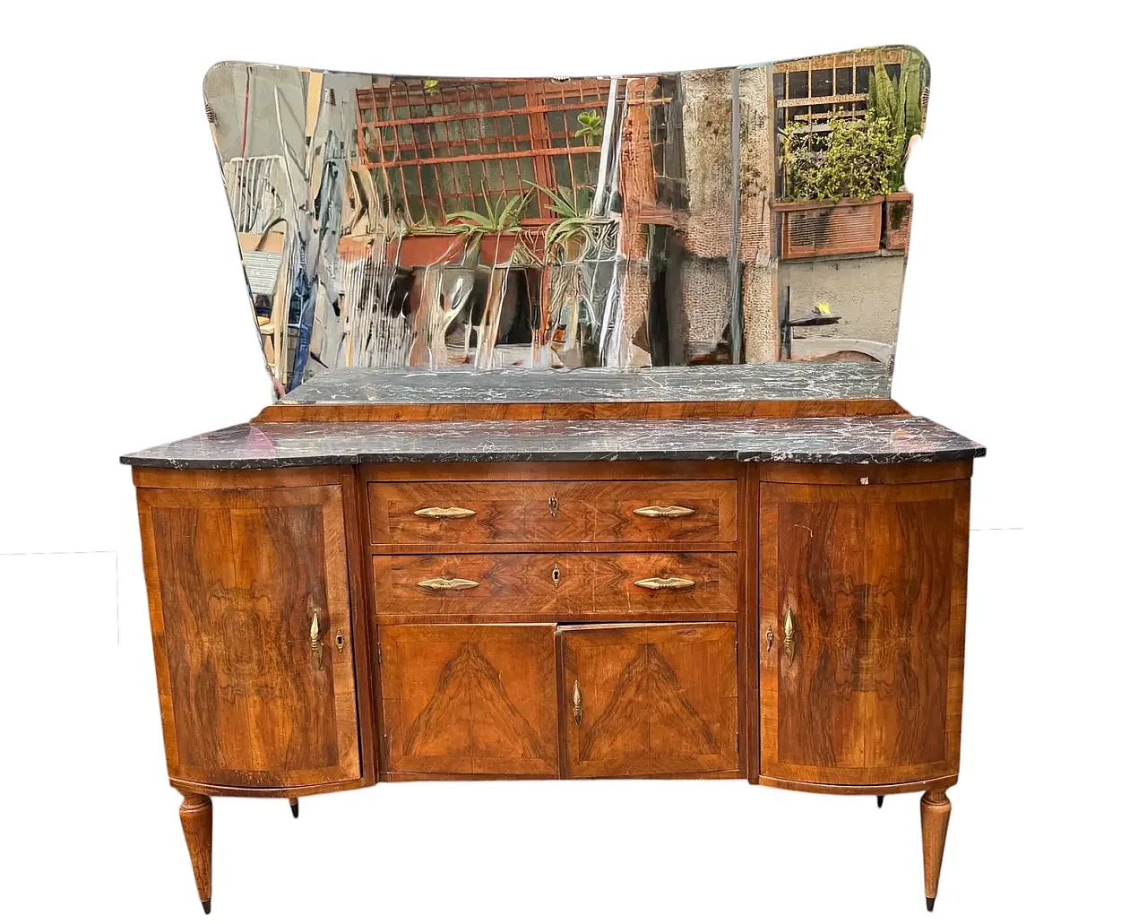 Art Deco walnut burl sideboard, early 20th century 1