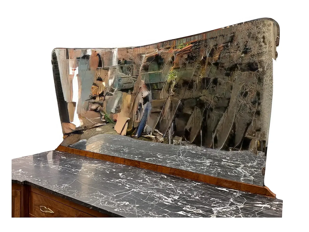 Art Deco walnut burl sideboard, early 20th century 2