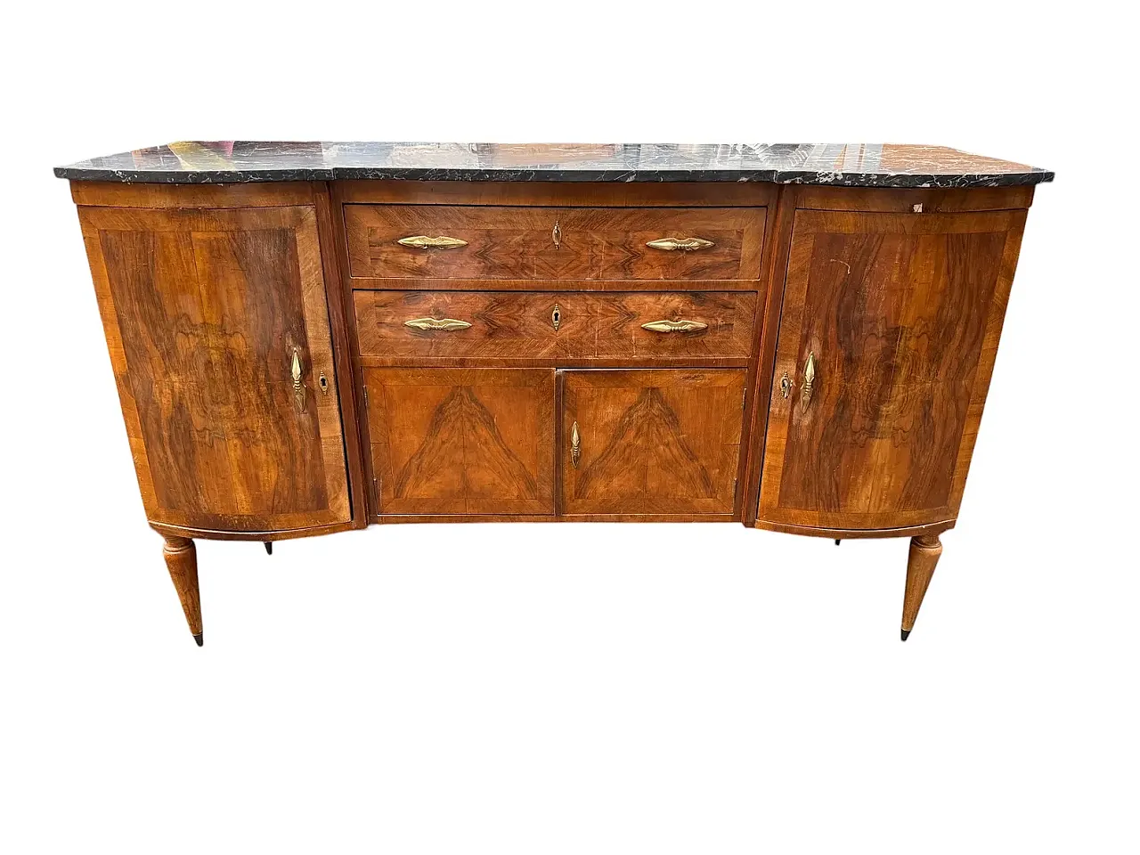 Art Deco walnut burl sideboard, early 20th century 3