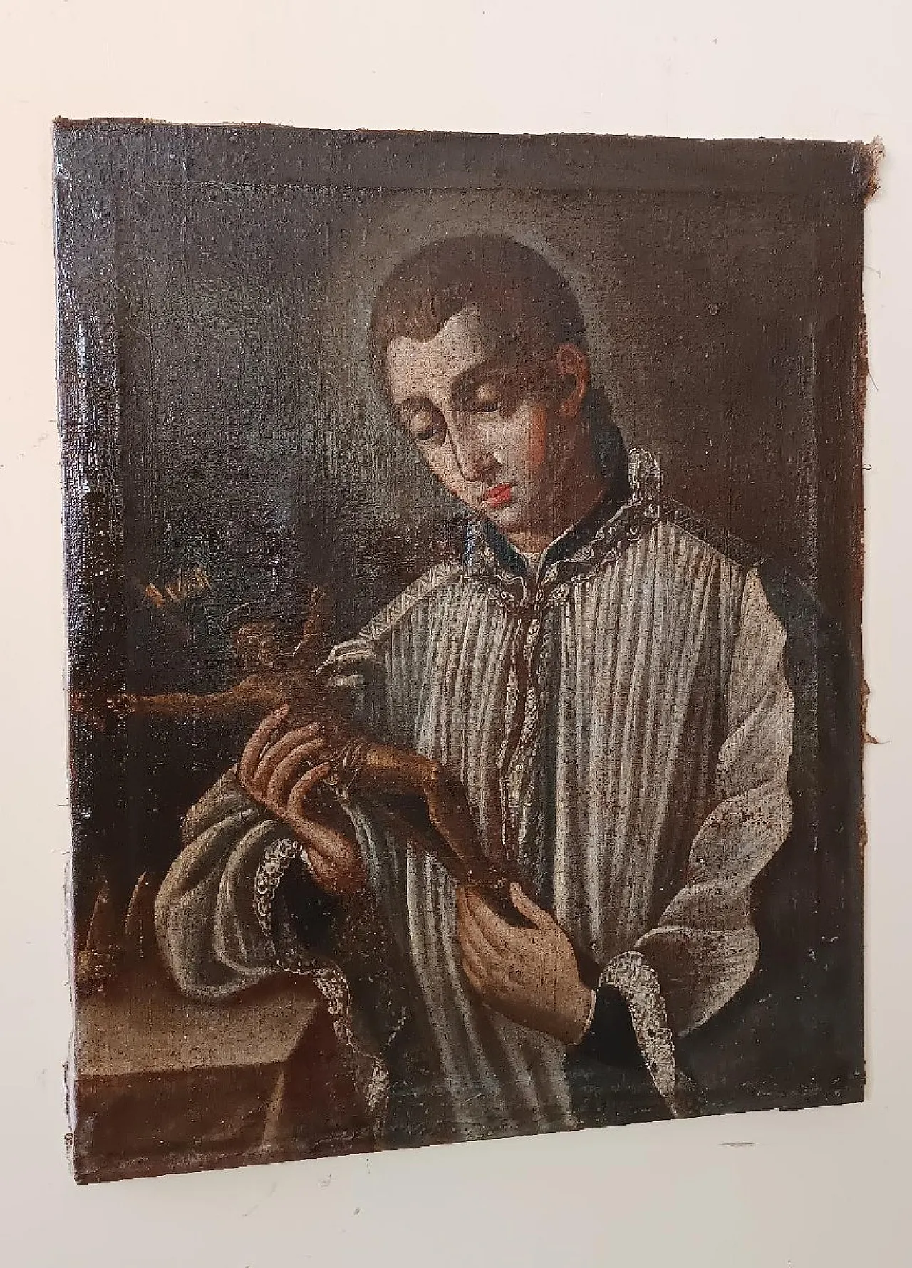 Sant'Aloisio Gonzaga di Bartolomeo Gessi, olio su tela, '600 1