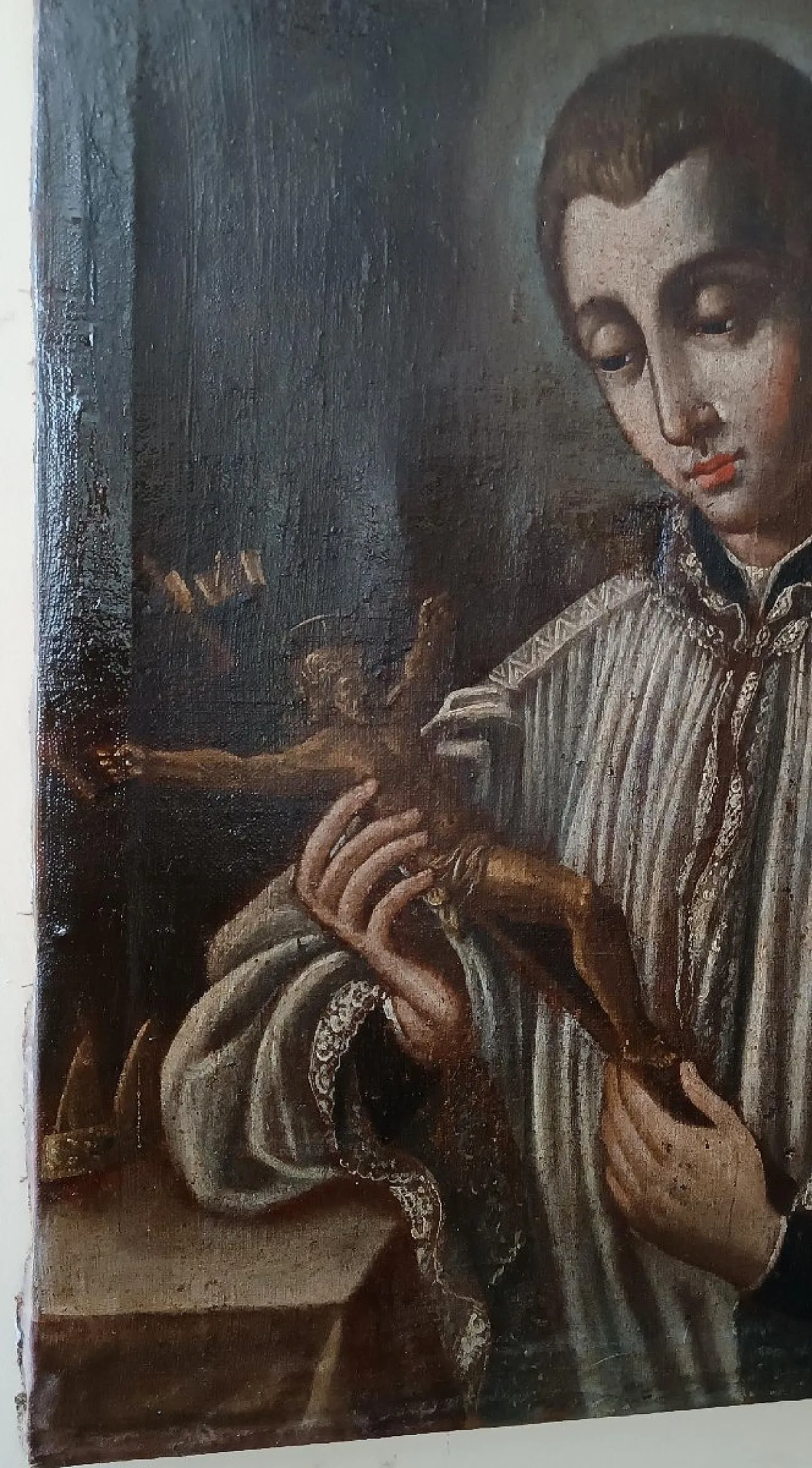Sant'Aloisio Gonzaga di Bartolomeo Gessi, olio su tela, '600 7