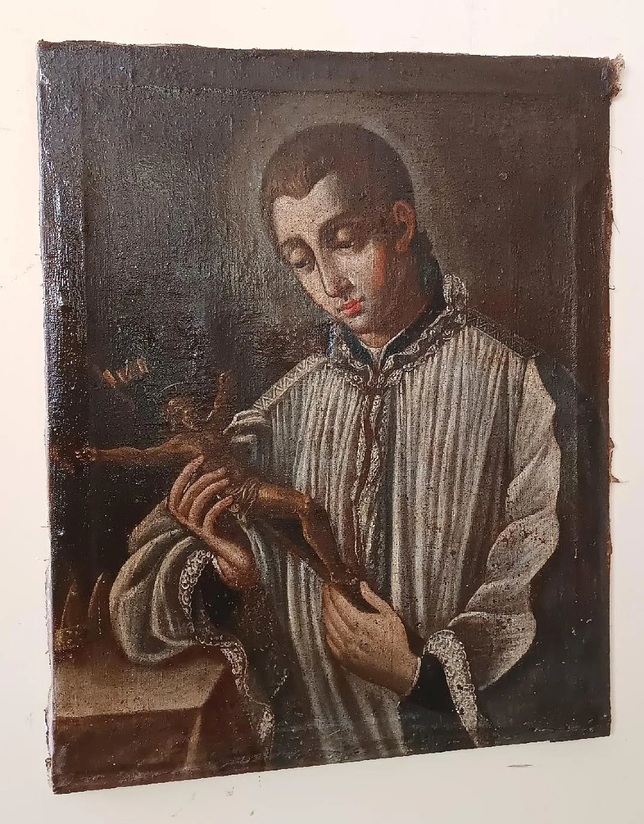 Sant'Aloisio Gonzaga di Bartolomeo Gessi, olio su tela, '600 12