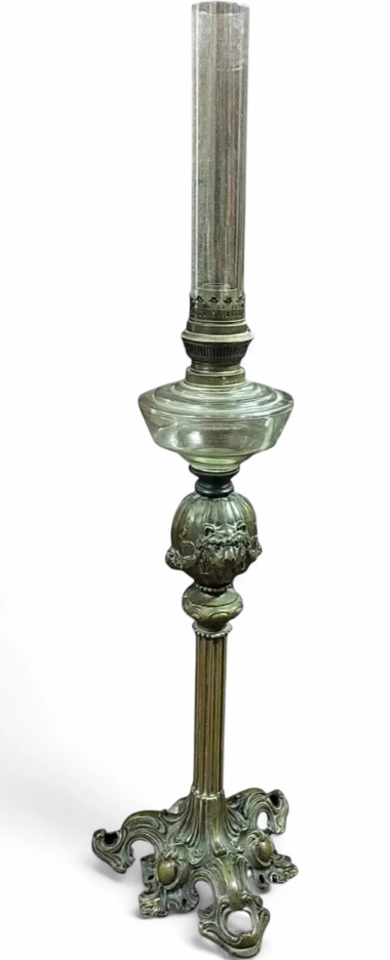 Bronze oil lamp, mid-19th century 9