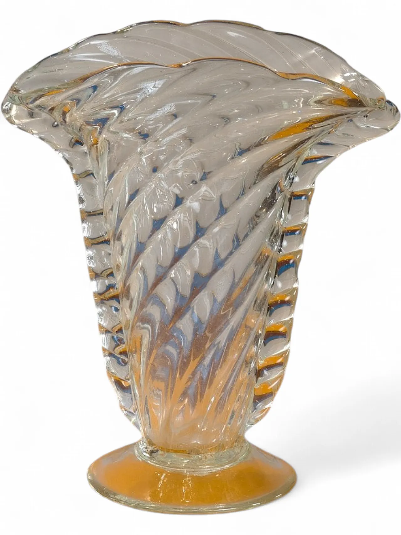Murano blown glass vase, 1940s 10