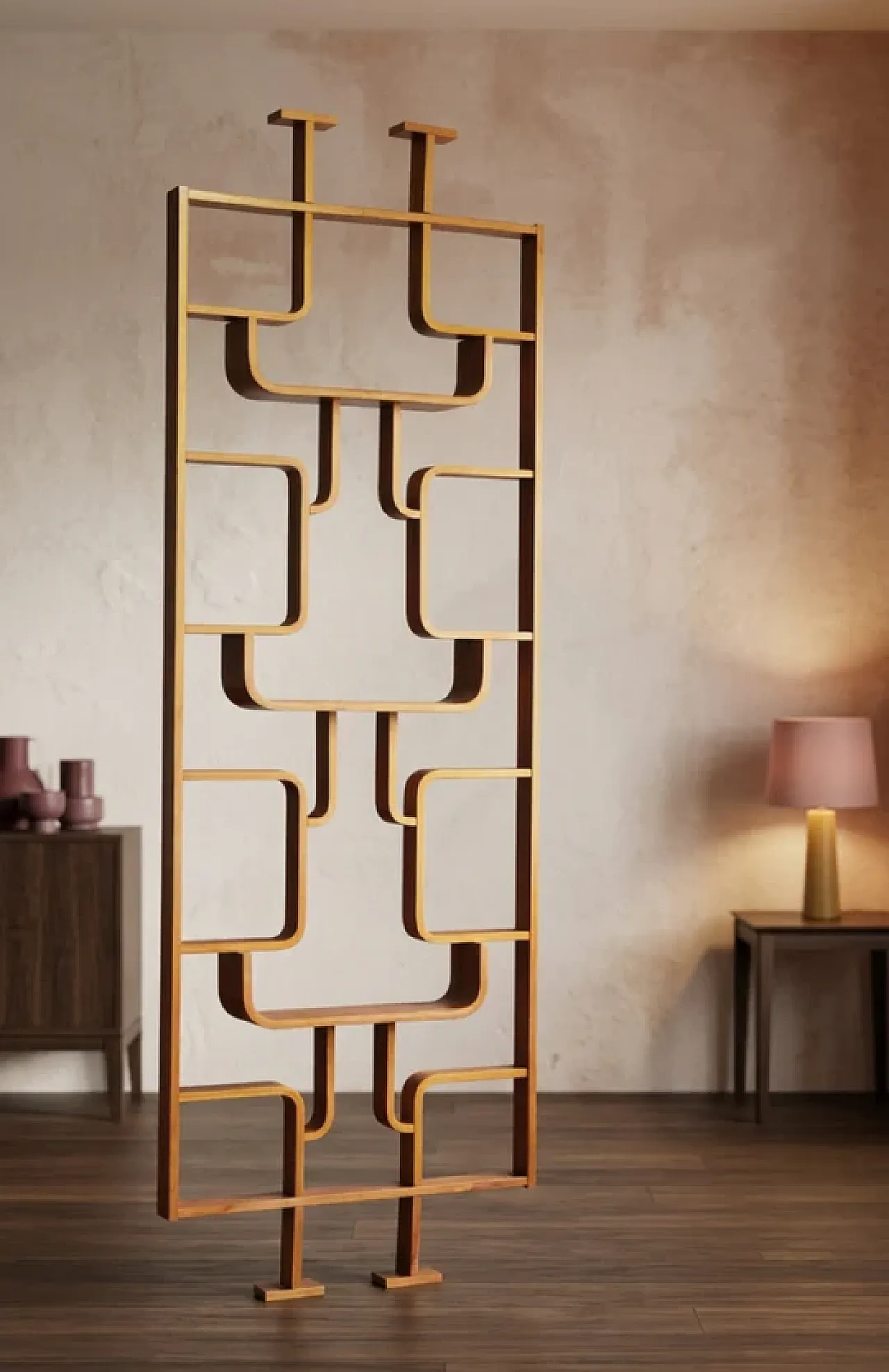 Room divider by Ludvik Volak for Drevopodnik Holesov, 1970s 4