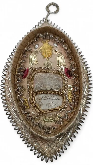 Ex voto, relic of Saint Franco for Assergi, early 20th century