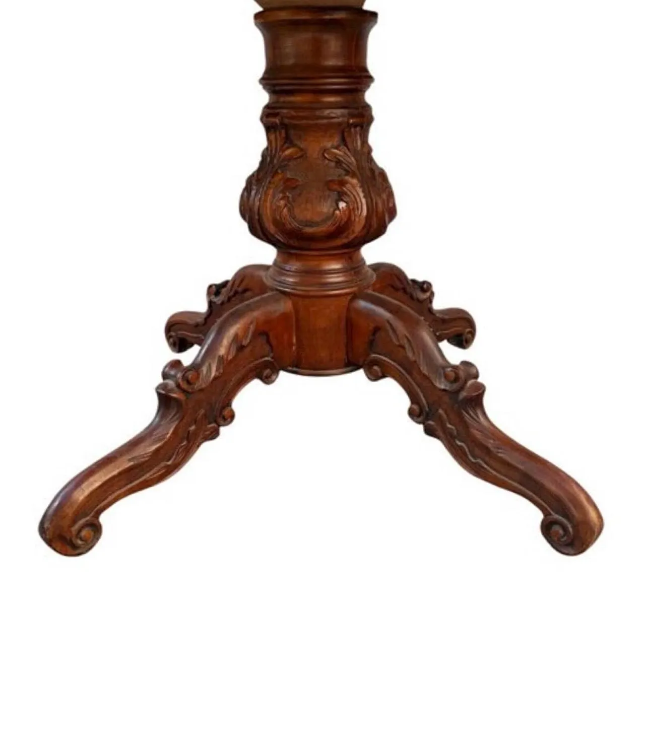 Table with 6 wooden Louis-Philippe style chairs, 1950s 4