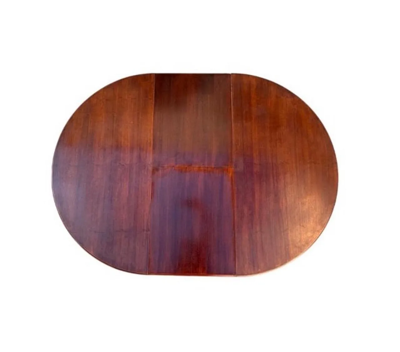 Table with 6 wooden Louis-Philippe style chairs, 1950s 6