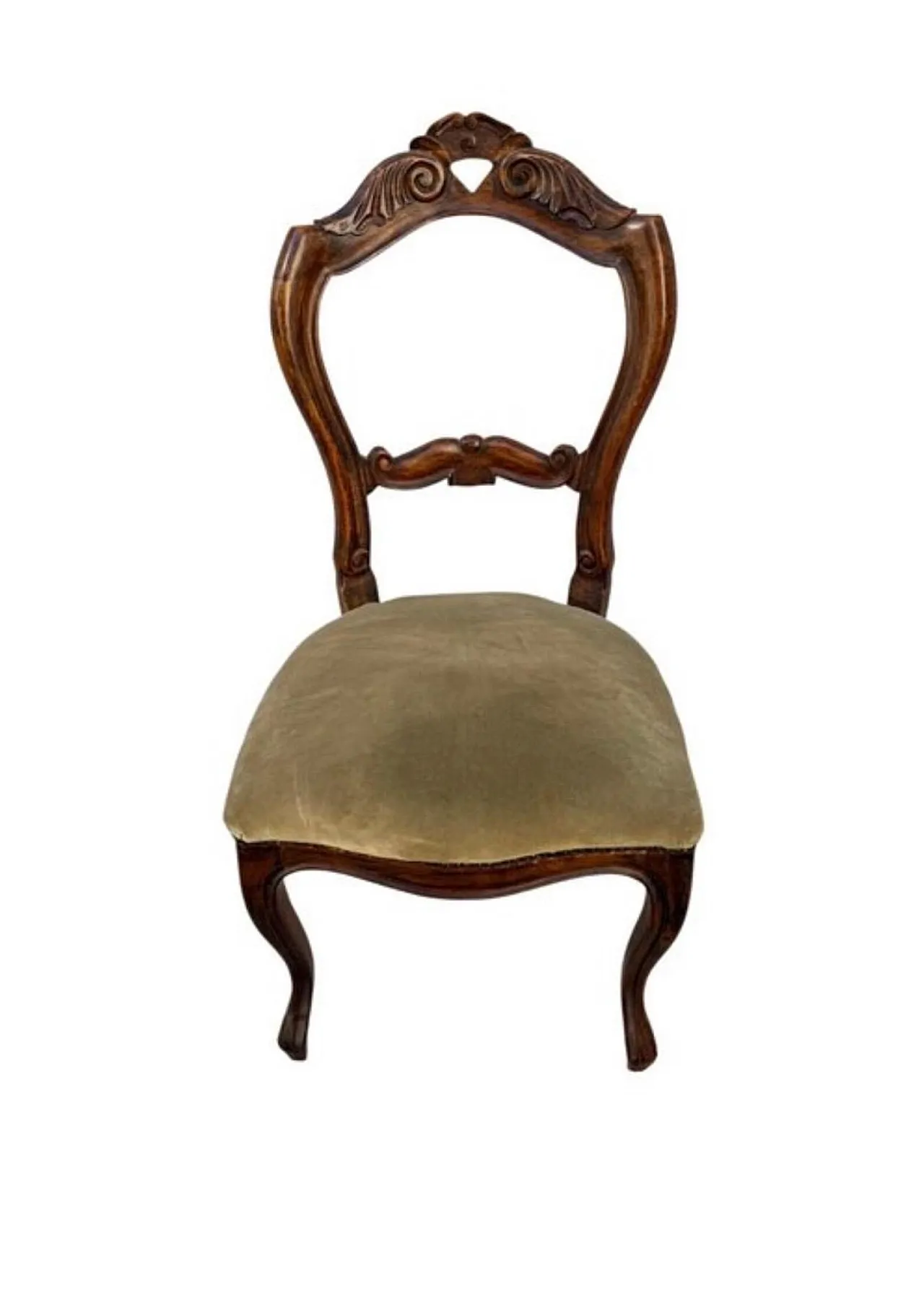 Table with 6 wooden Louis-Philippe style chairs, 1950s 13